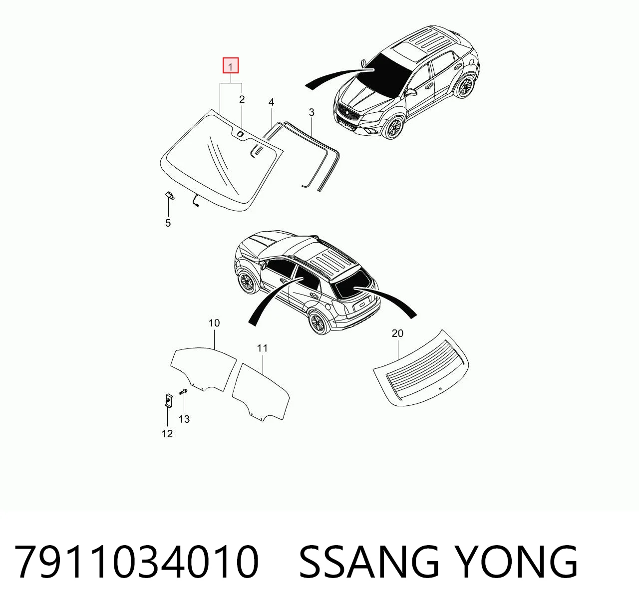 AB65285A XYG Автомобільне скло