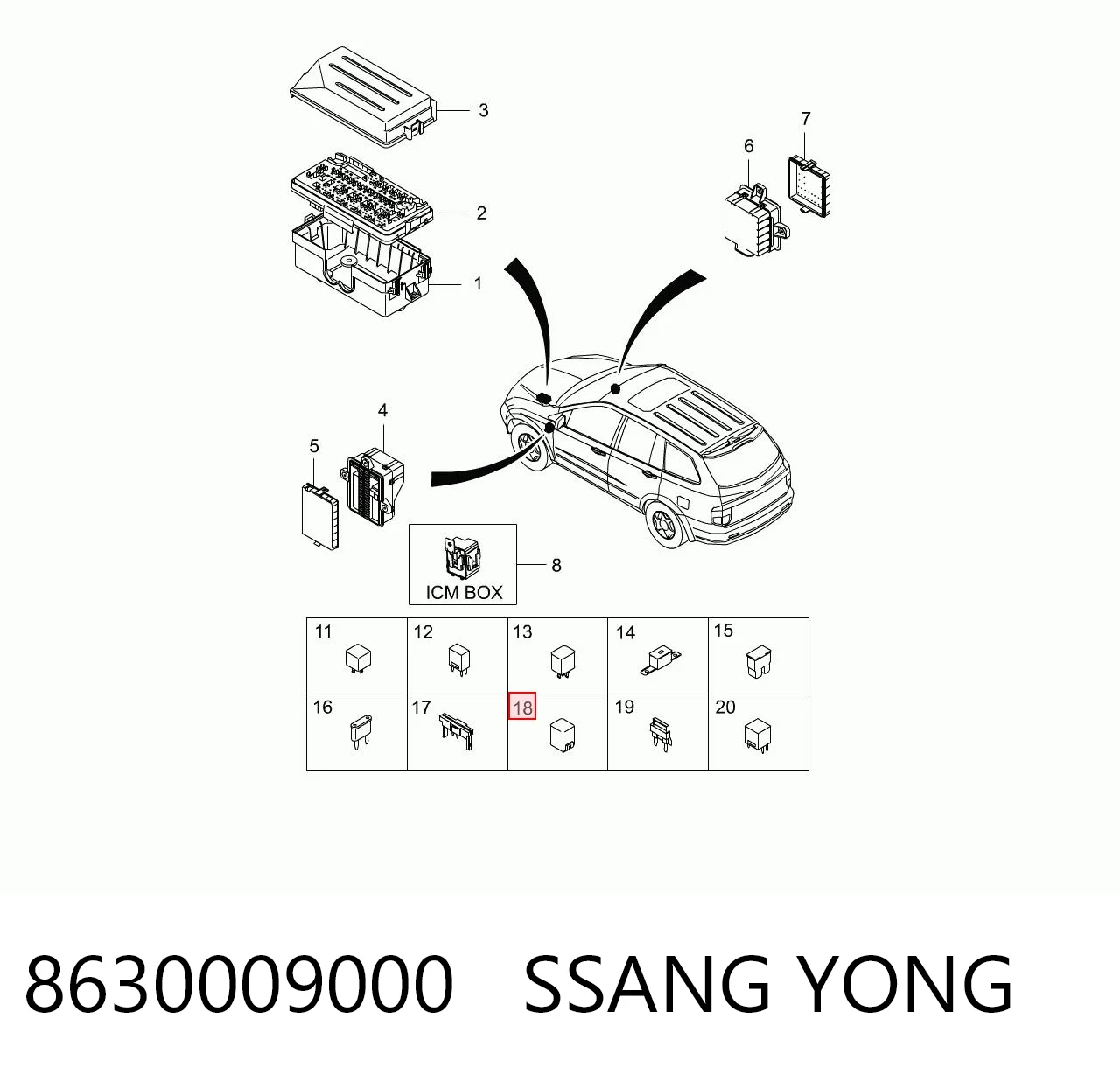 Купити Реле поворотів SsangYong Rexton I RJ