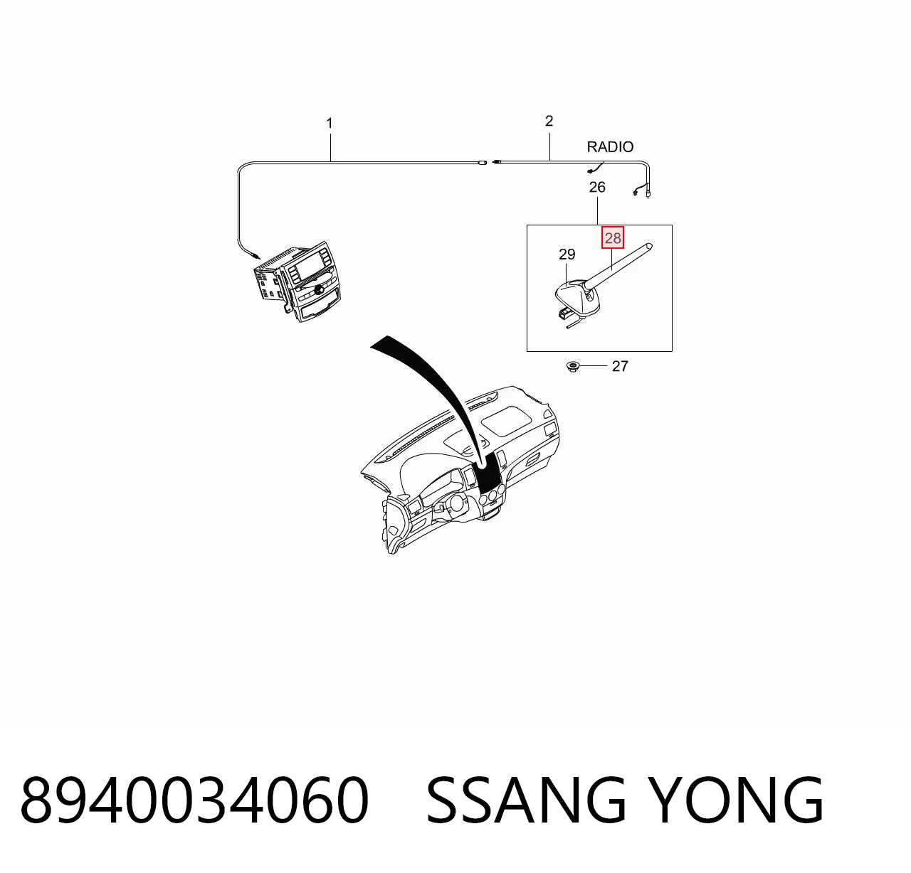 8940034060 Ssang Yong 
