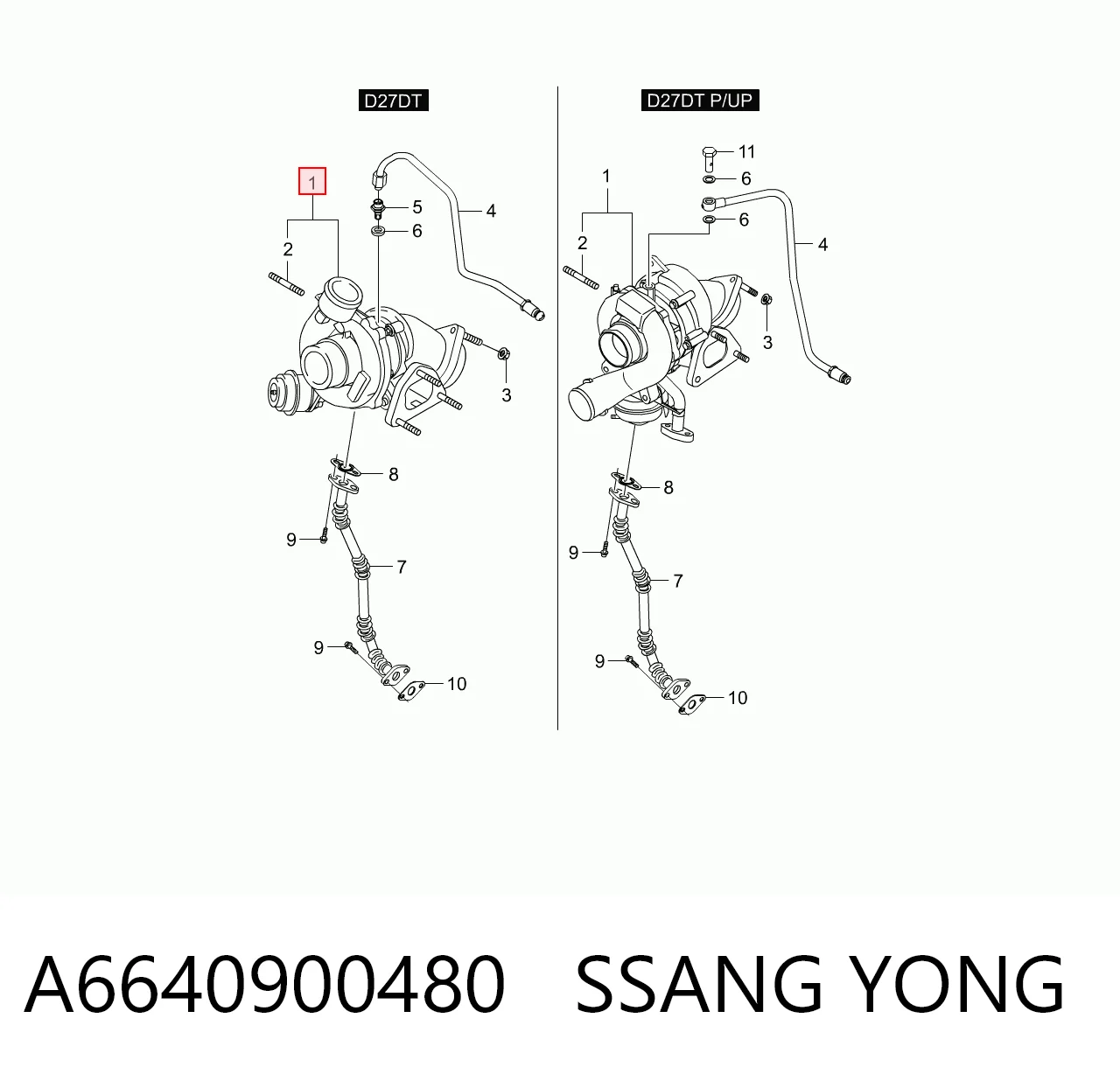 Турбокомпресор SsangYong Rexton I