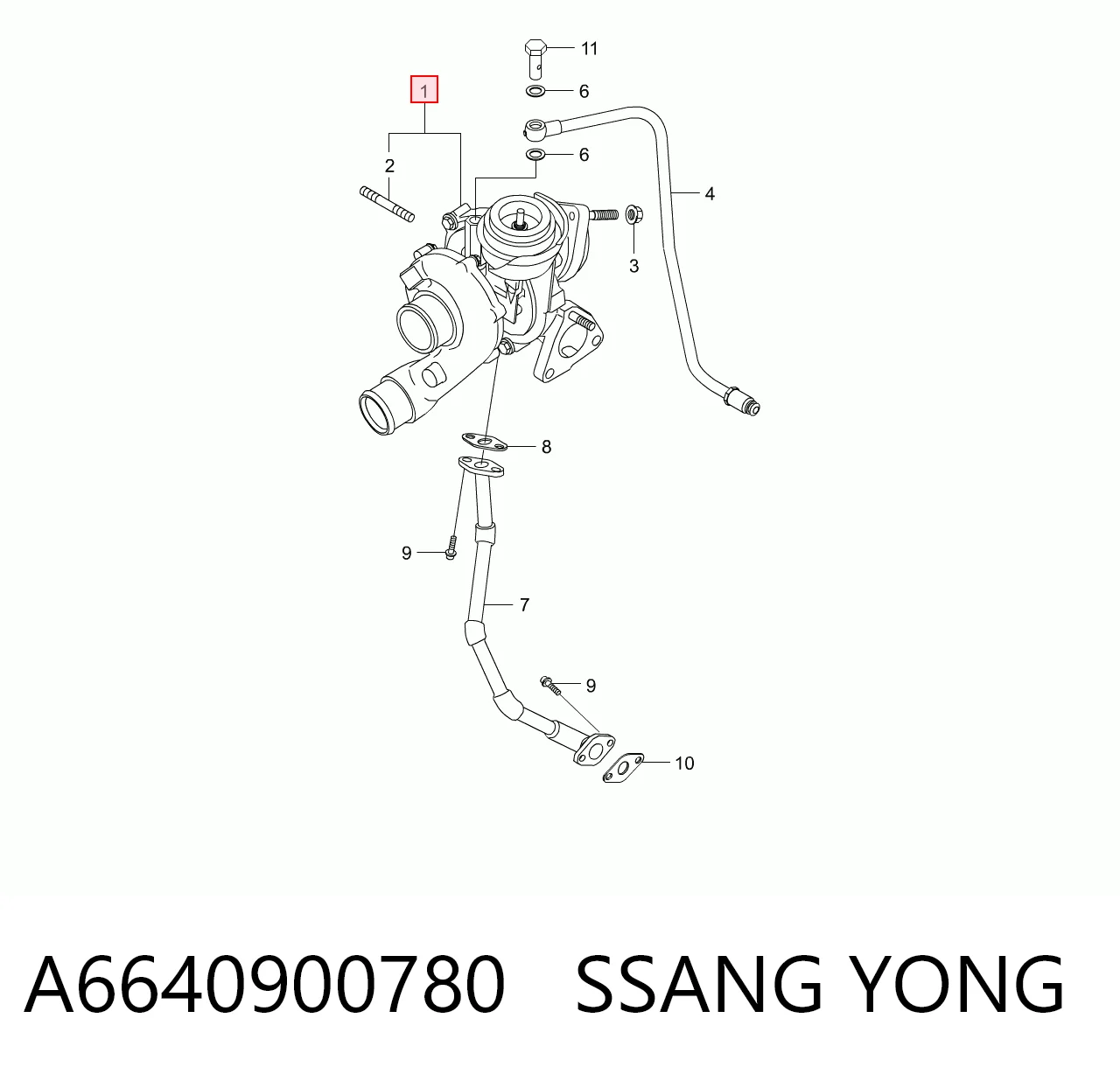 Турбіна Mercedes A6640900780 ціна, від 242.93 USD