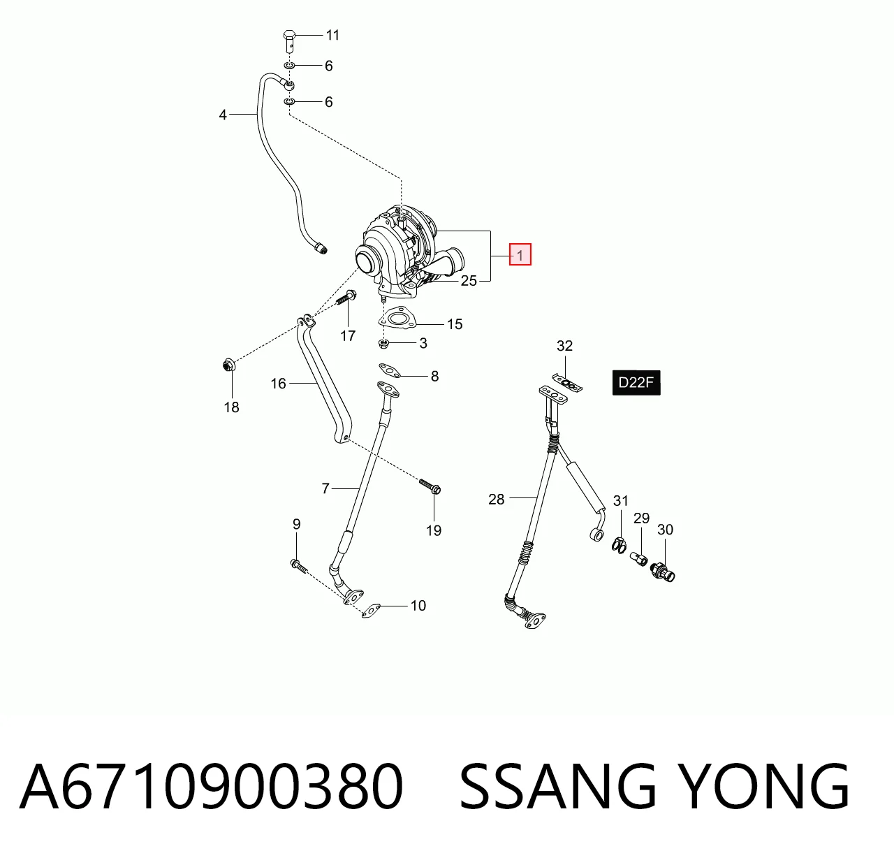 Турбіна Mercedes 6710900380 ціна, від 276.24 USD