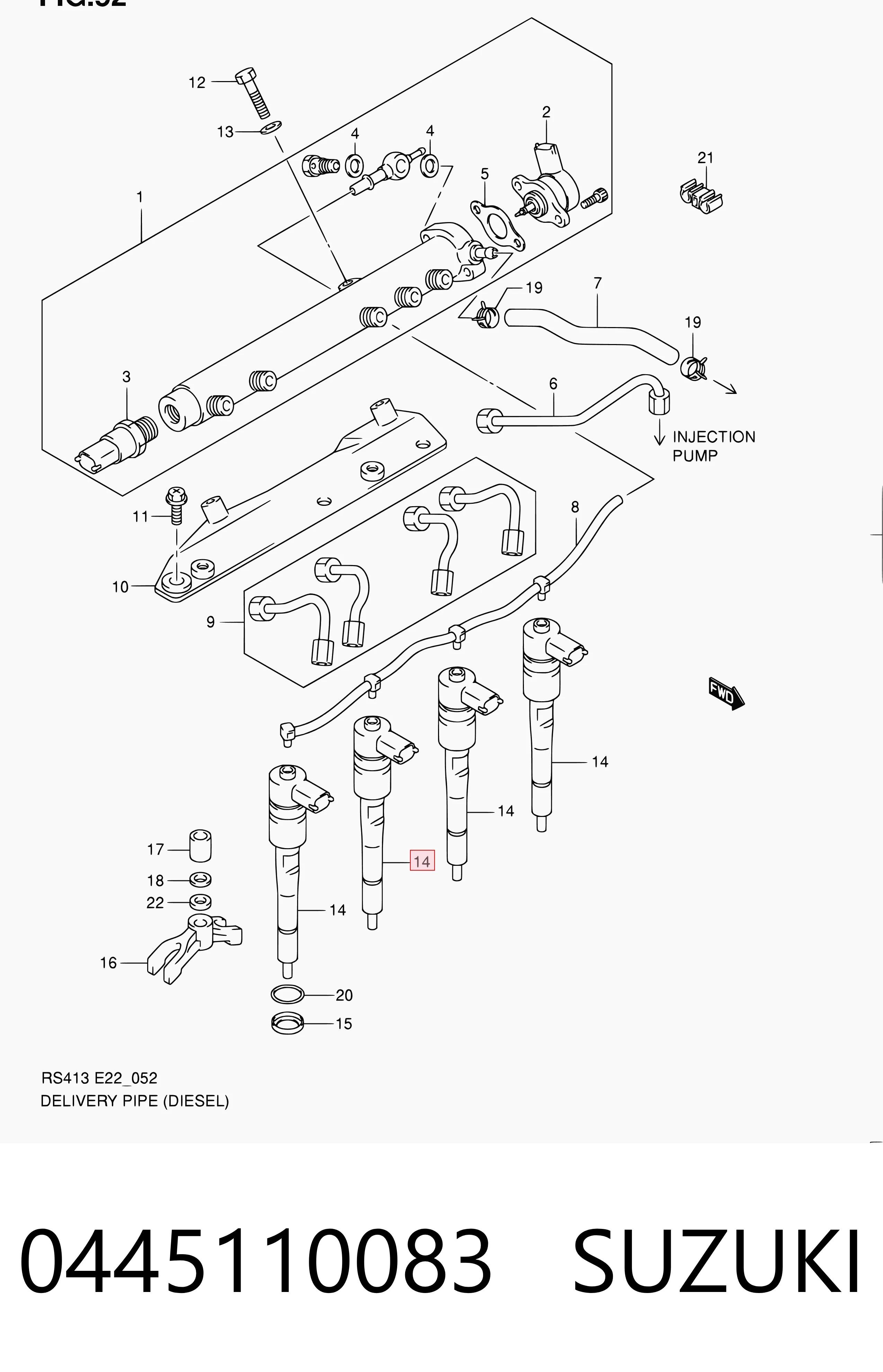  Паливні форсунки Opel Agila 