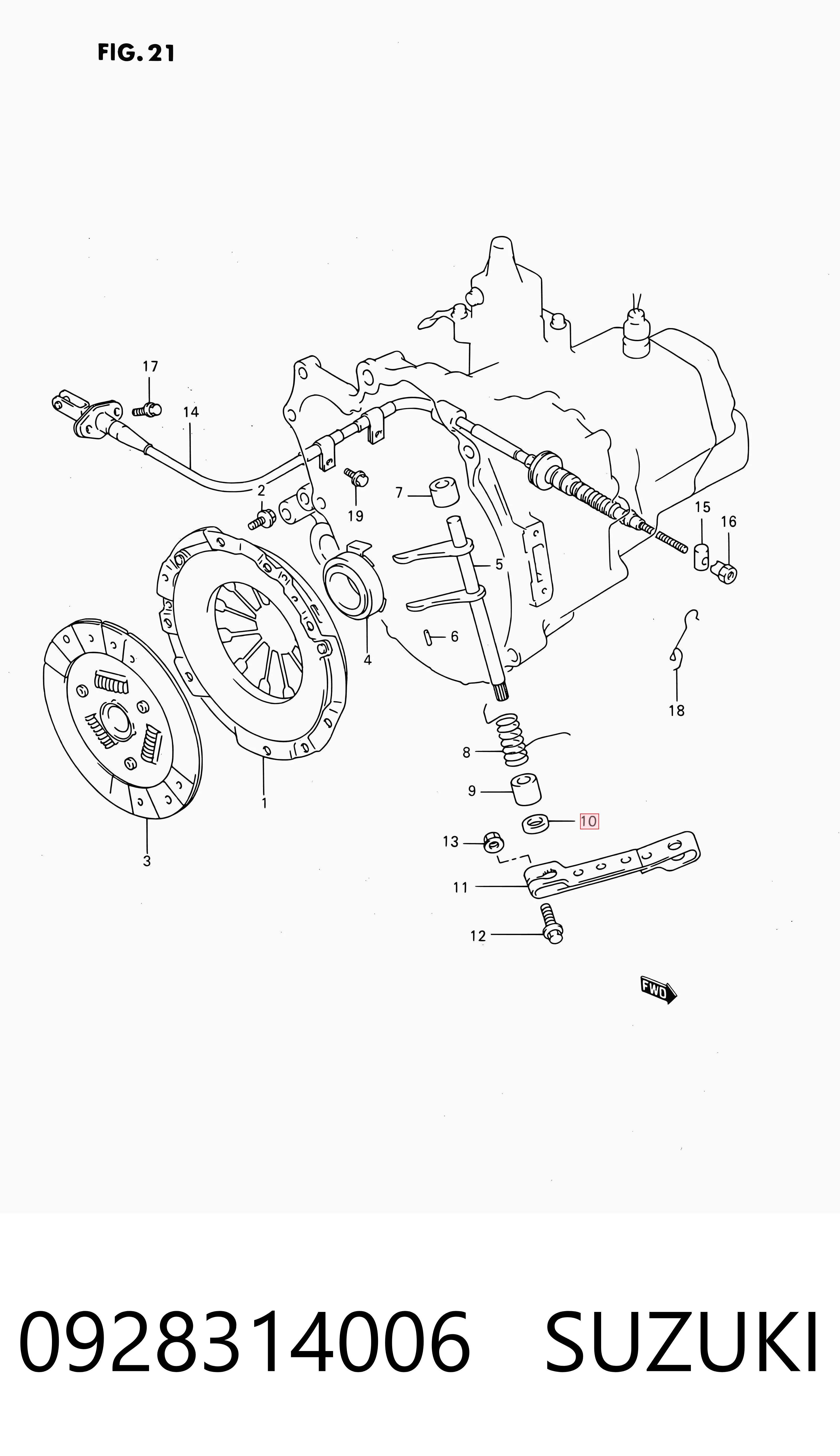 0928314006 Suzuki Сальник коробки передач