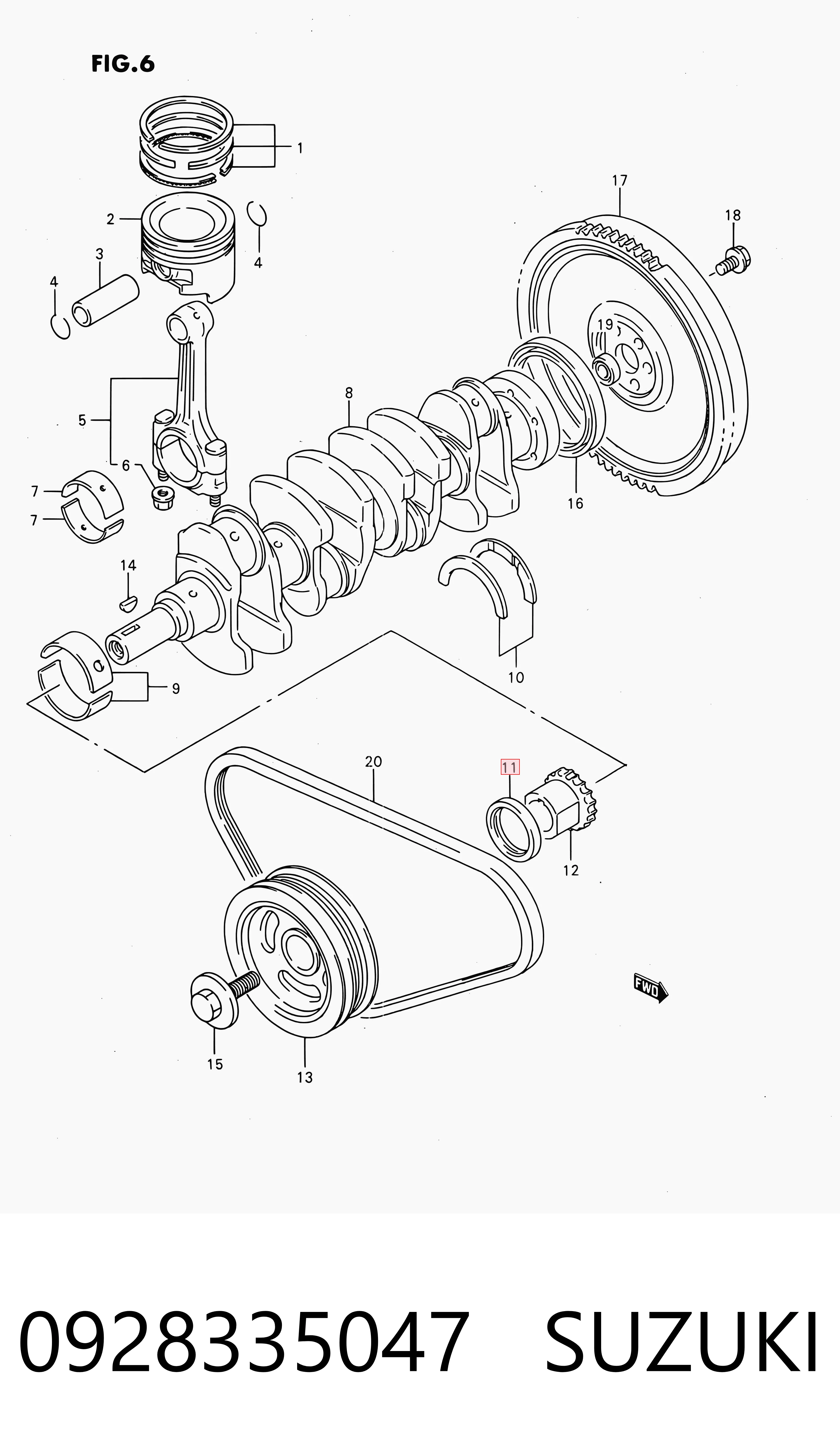 Купити 7700854842 Renault (RVI) Сальник коленвала передній