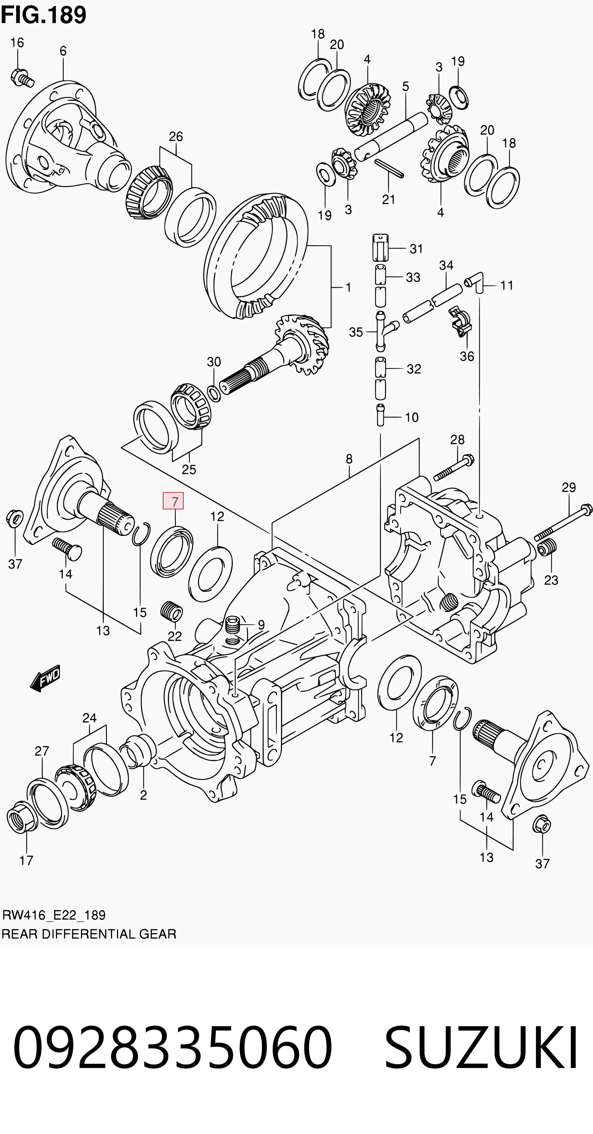 Сальник редуктора переднього моста 96567757 Peugeot/Citroen