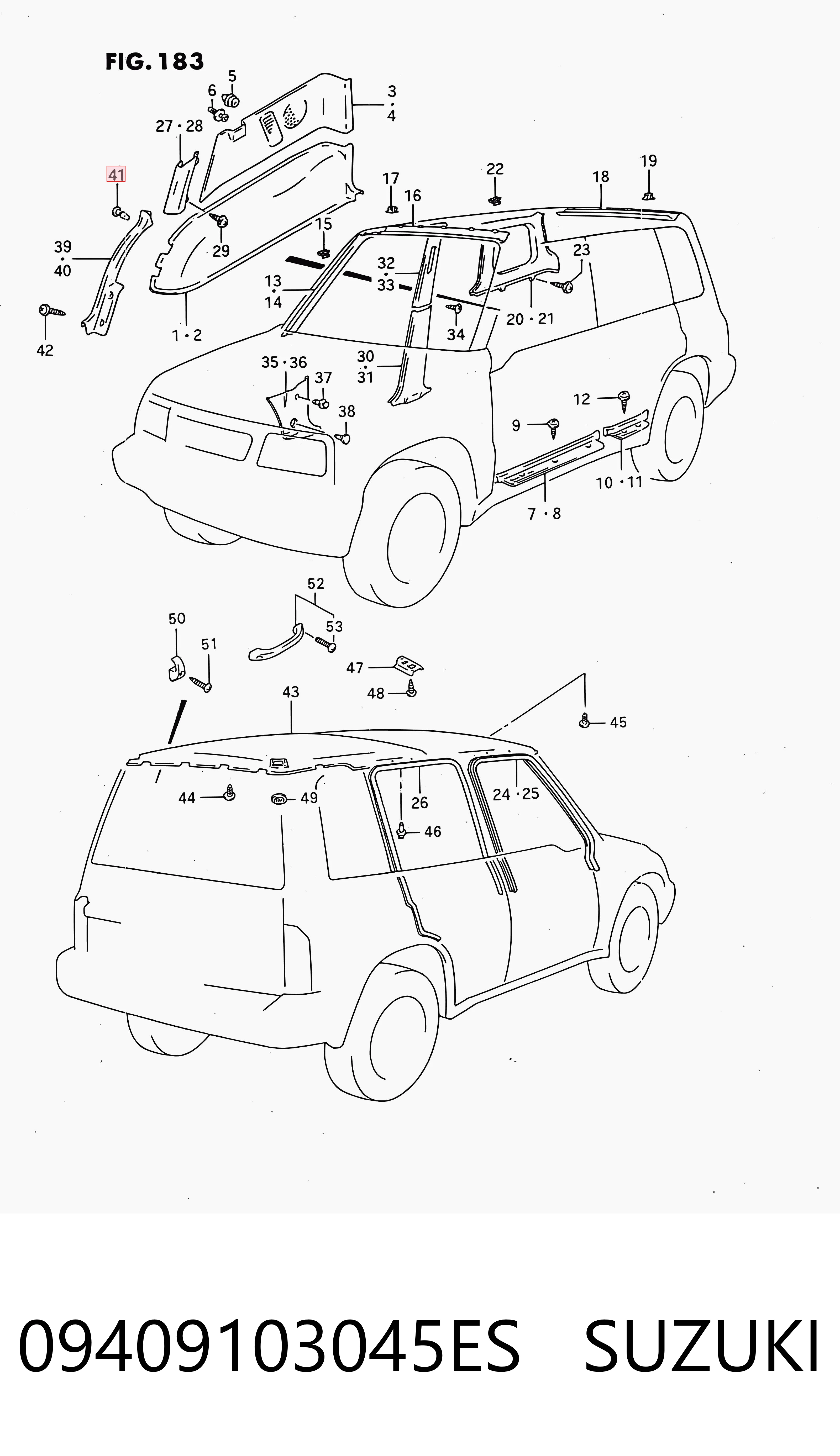 Скло лобове Subaru 0940910304