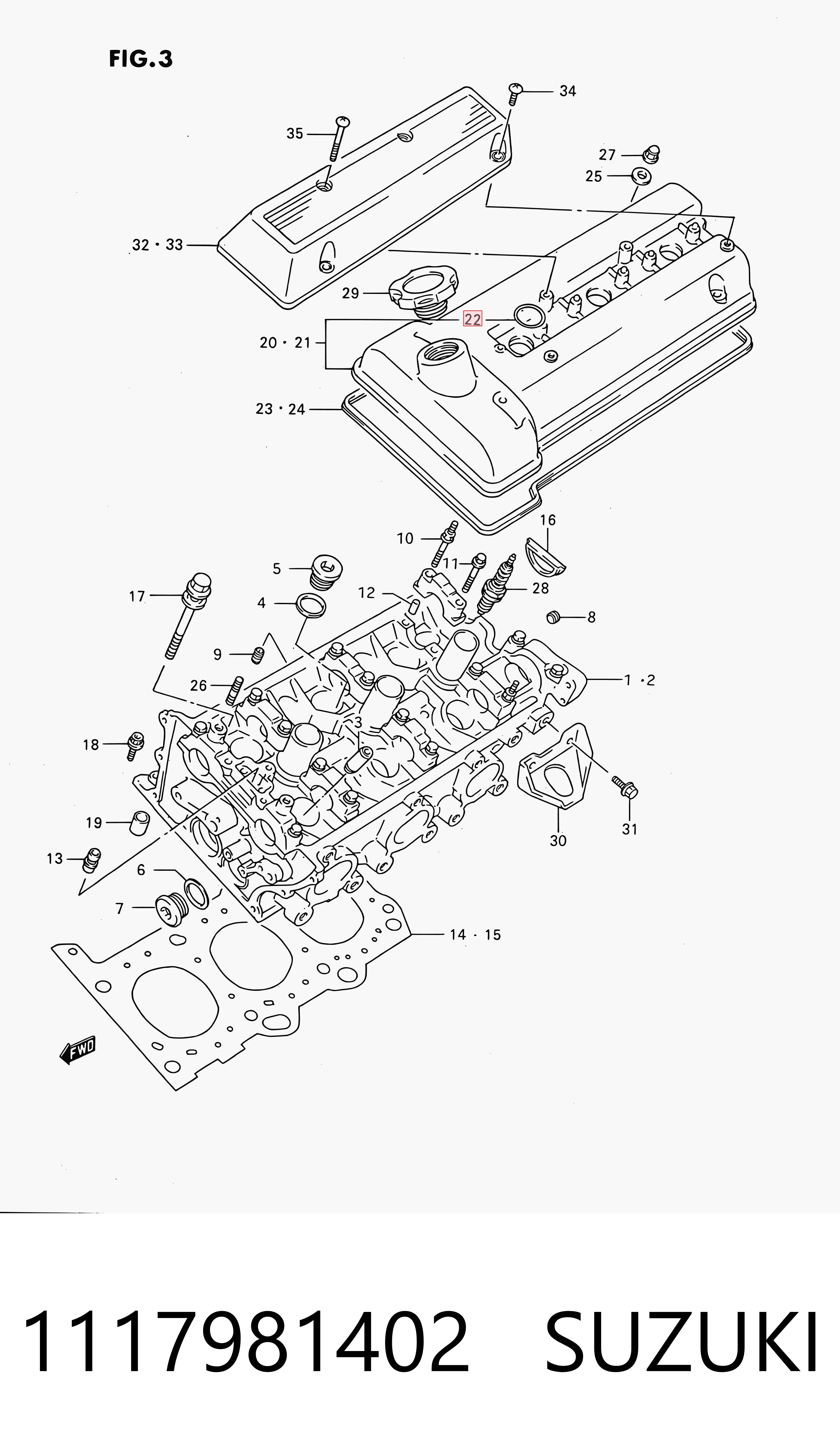 Купити EUSSU002 Subaru Кільце ущільнювальне свічкового колодязя