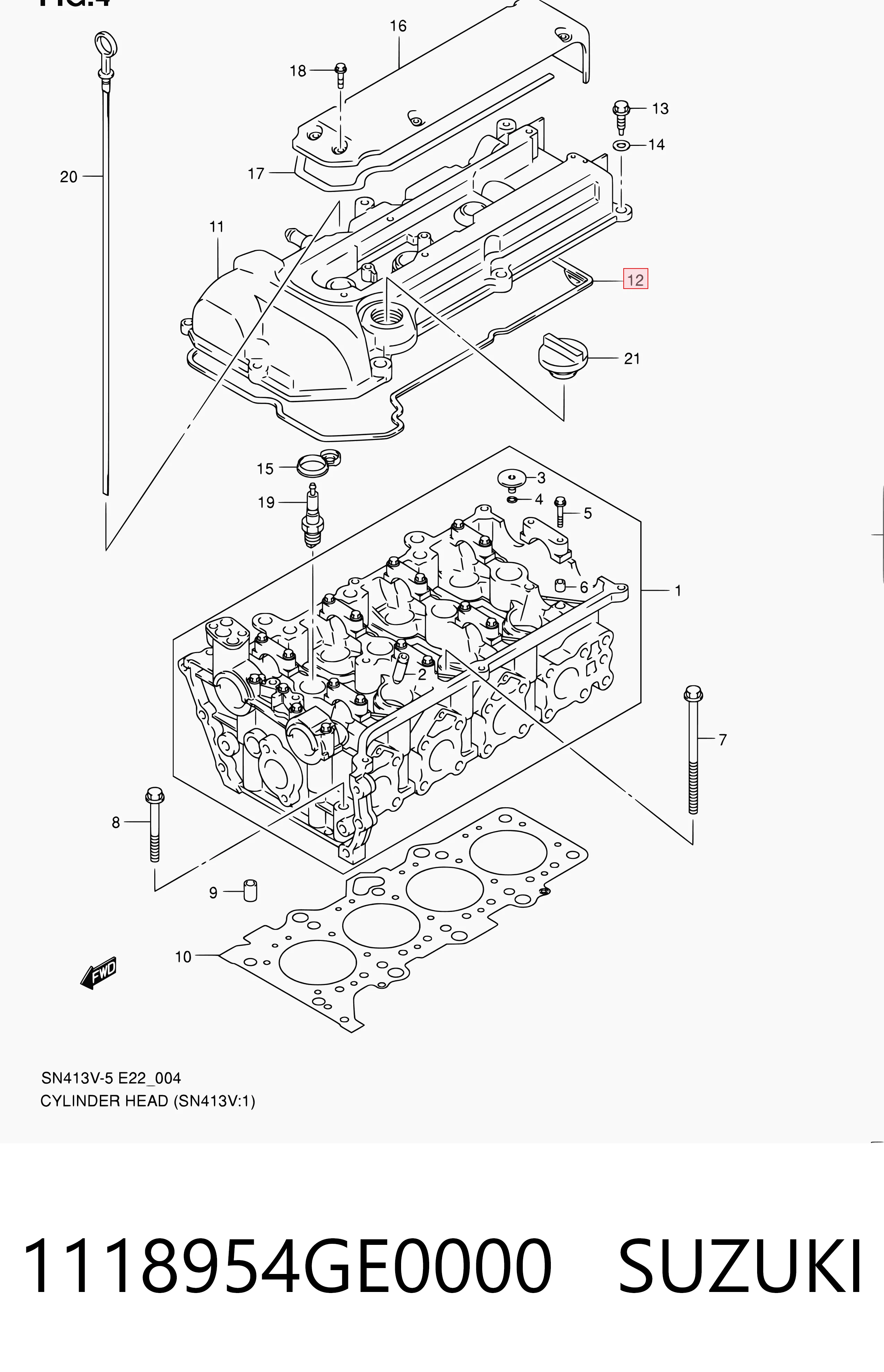 Прокладка клапанної кришки двигуна Suzuki SX4 хетчбек (GY) (2006 - 2026) ціна, від 14.11 USD
