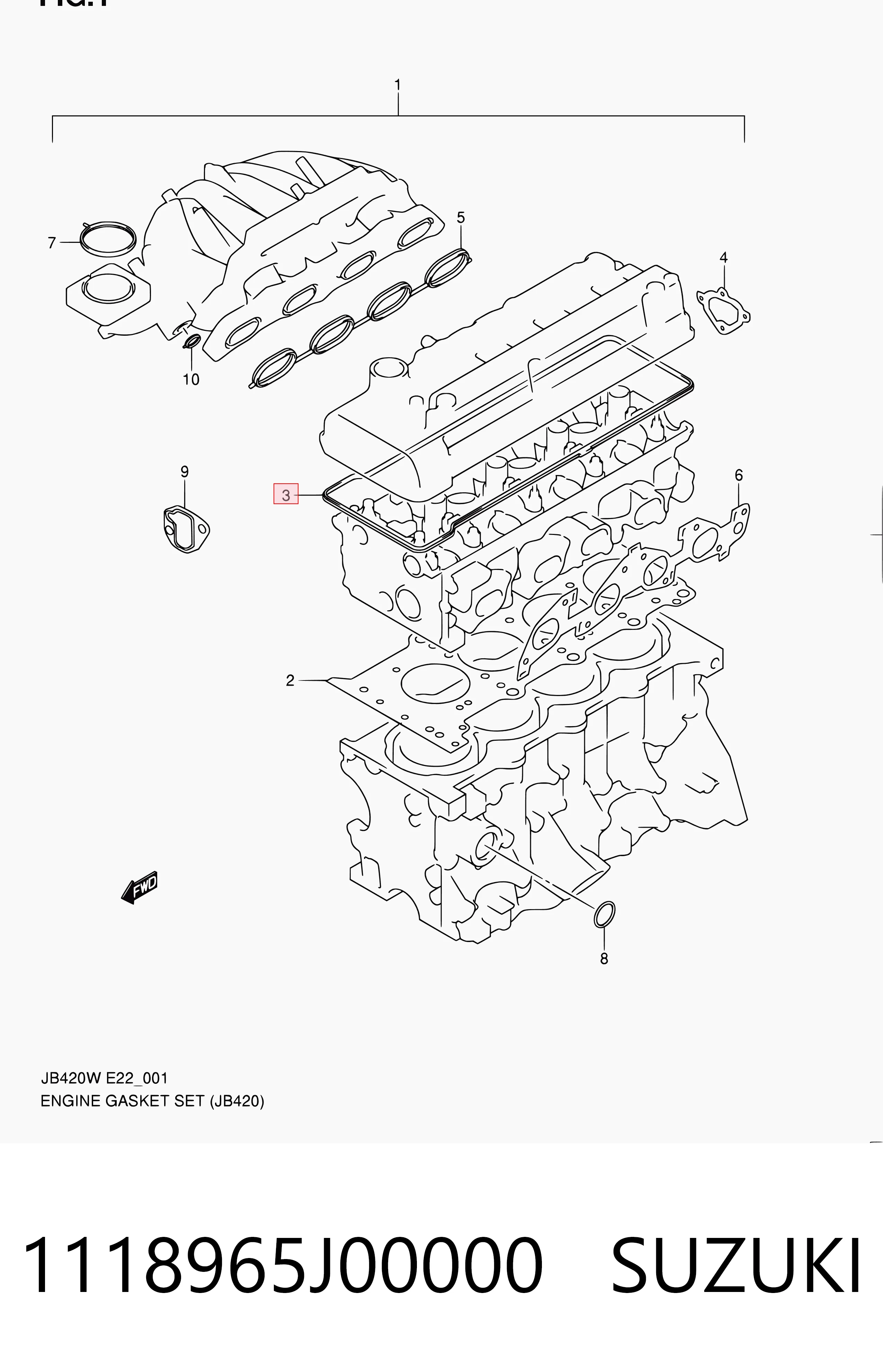 GC7006 Masuma Прокладка кришки клапанної 