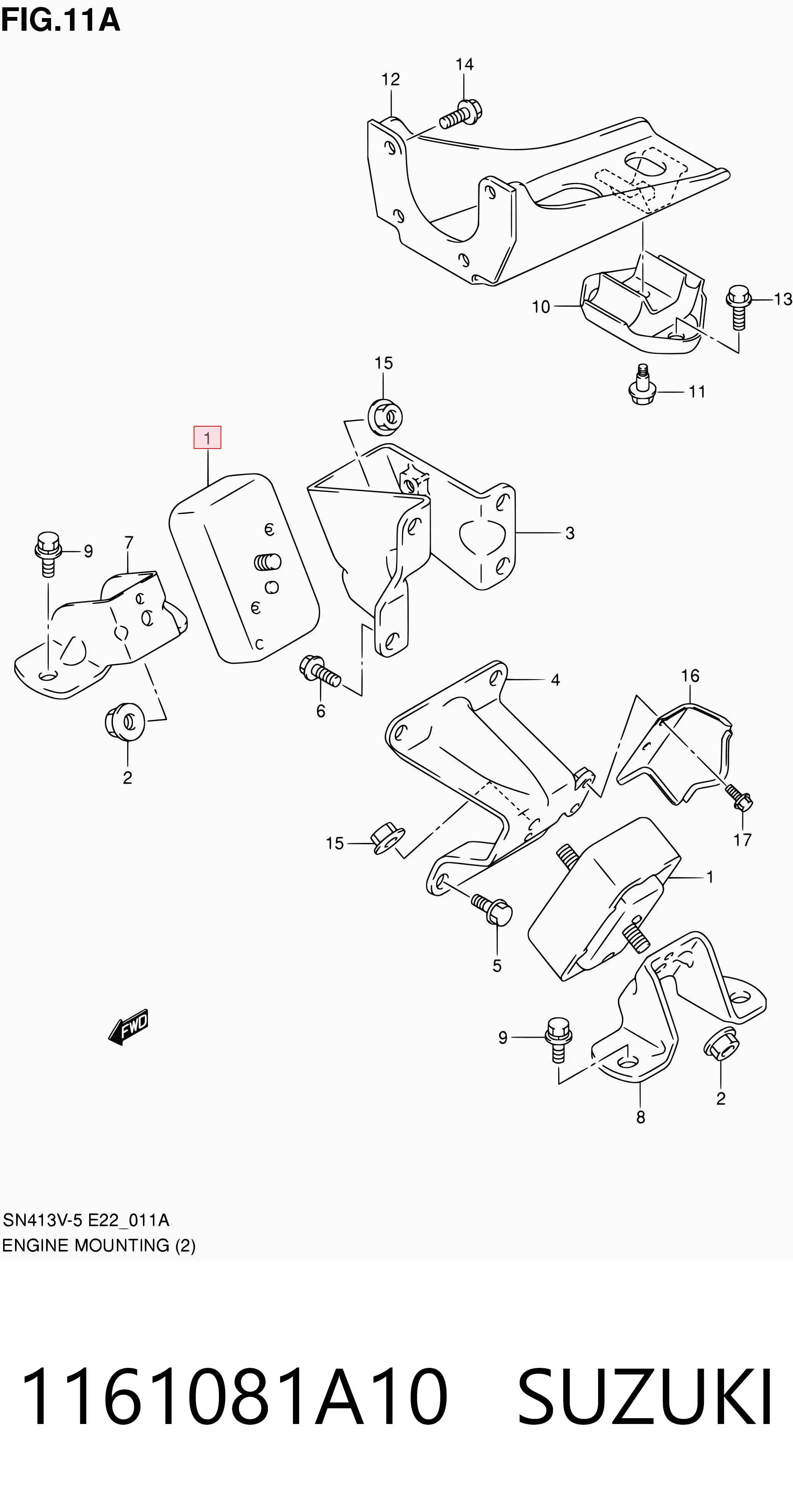1161081A10 Suzuki 