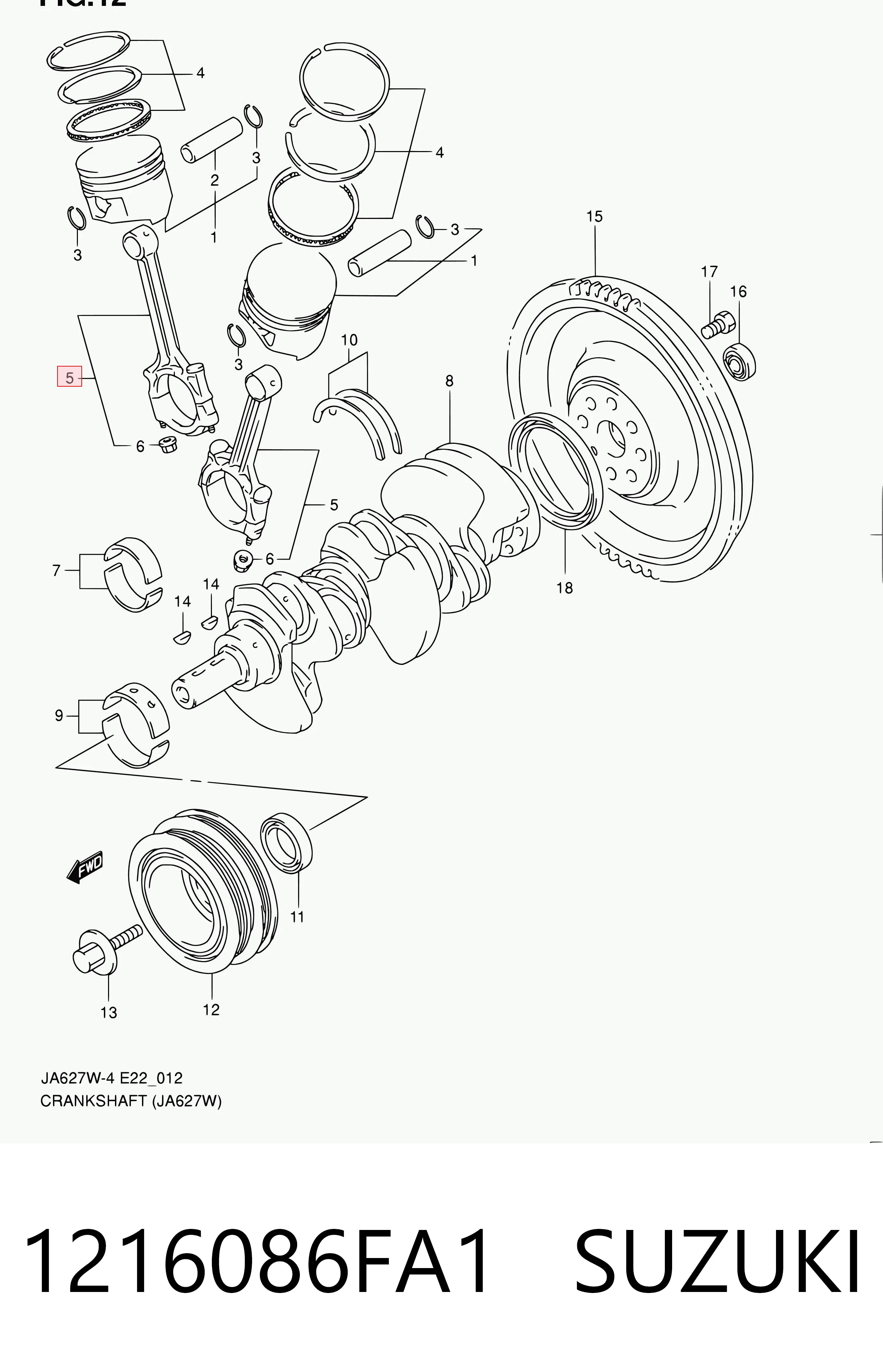 1216086FA1 Suzuki 