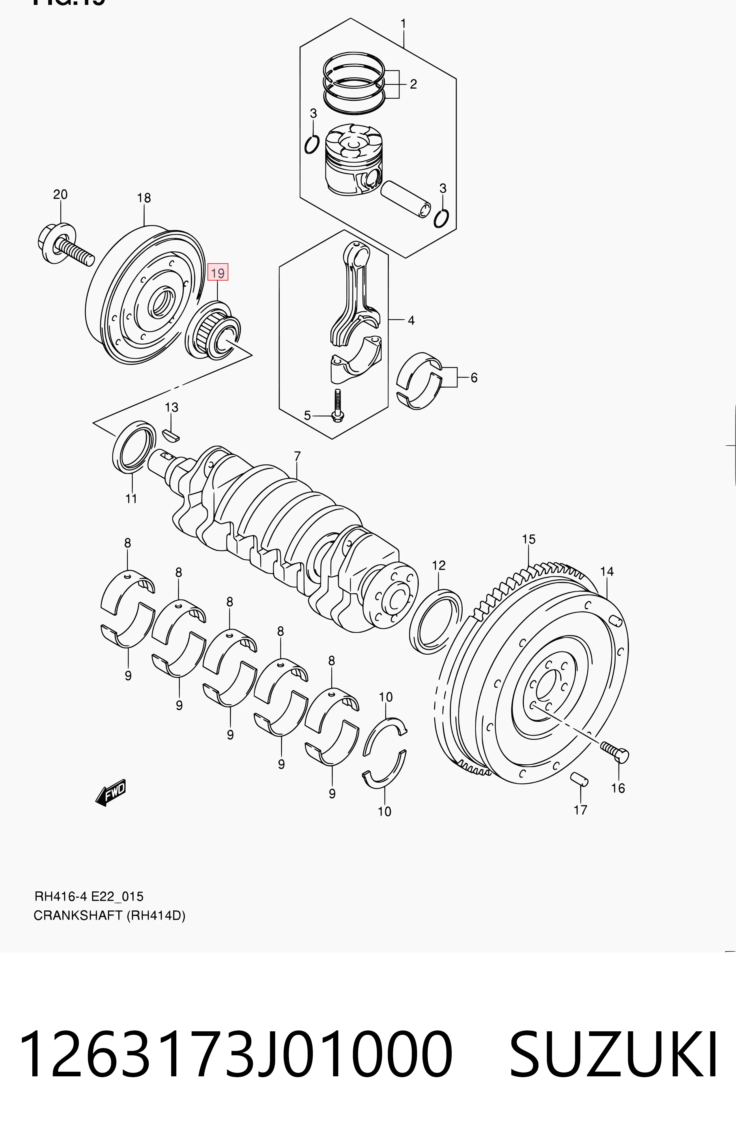 Купити SU001A2918 Toyota Зірочка приводу коленвала двигуна