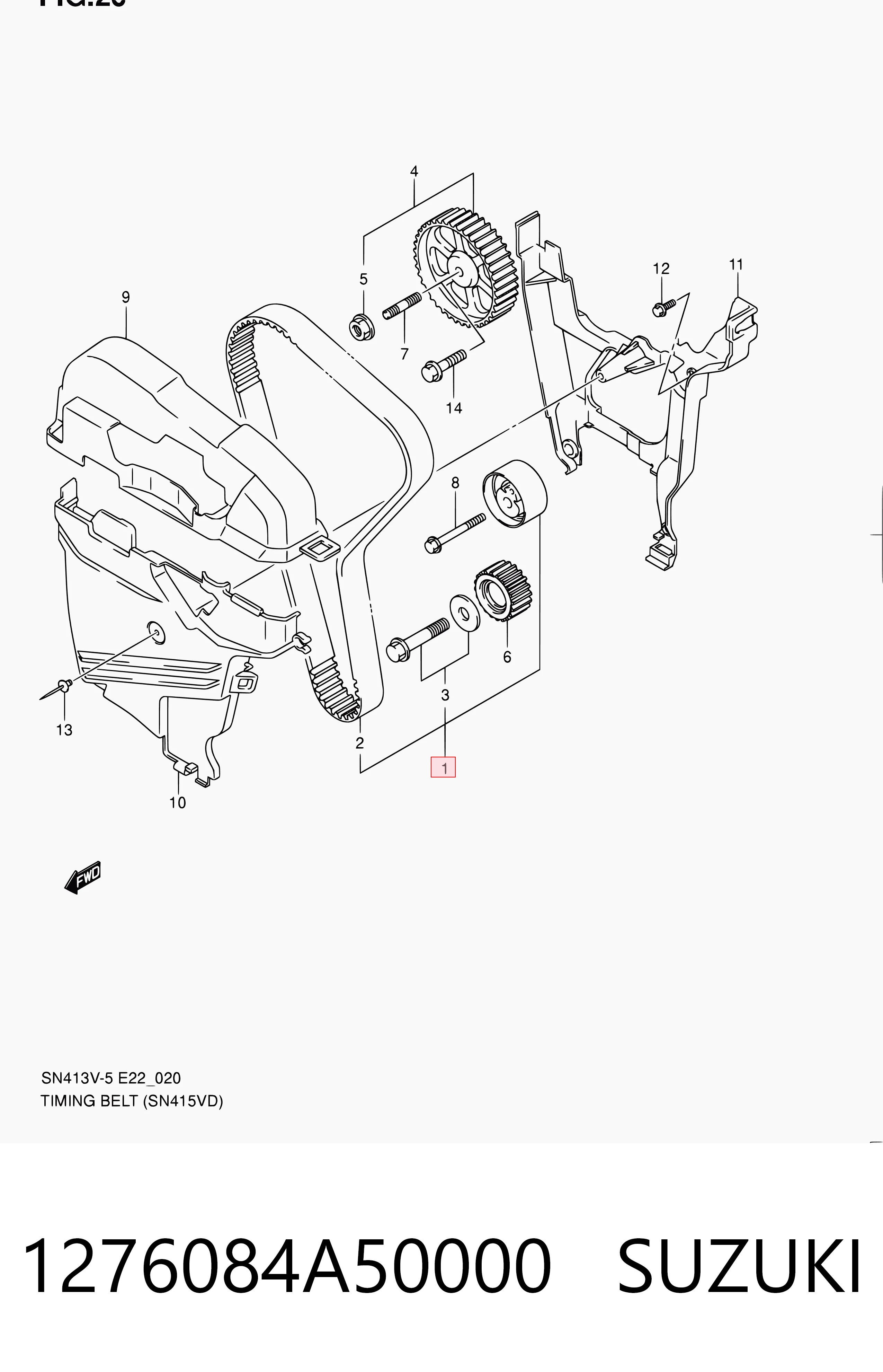 Комплект ГРМ 1104100QAE Mitsubishi