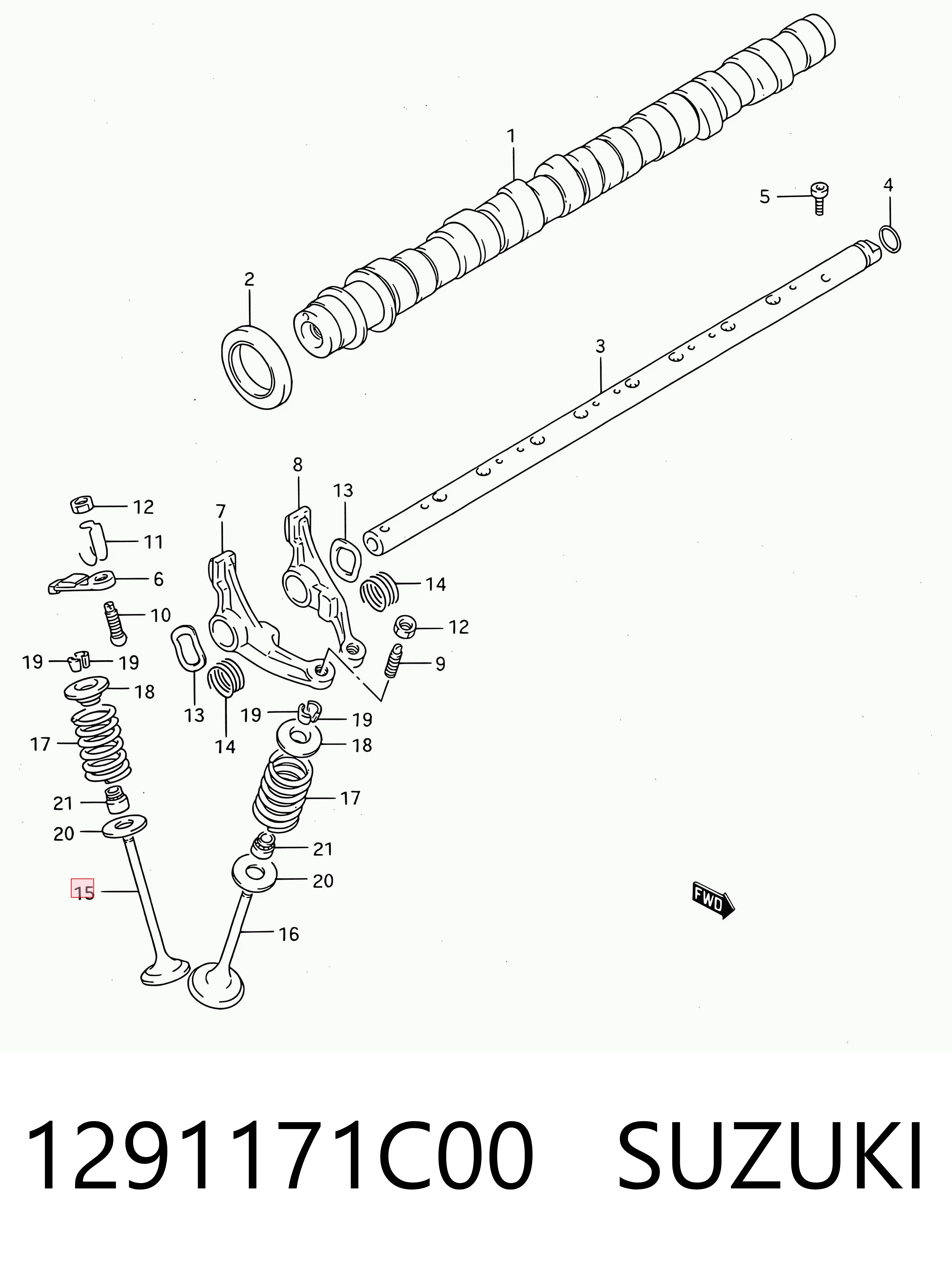 Клапан впускний Gieffe 3802SNT ціна, від 3.17 USD