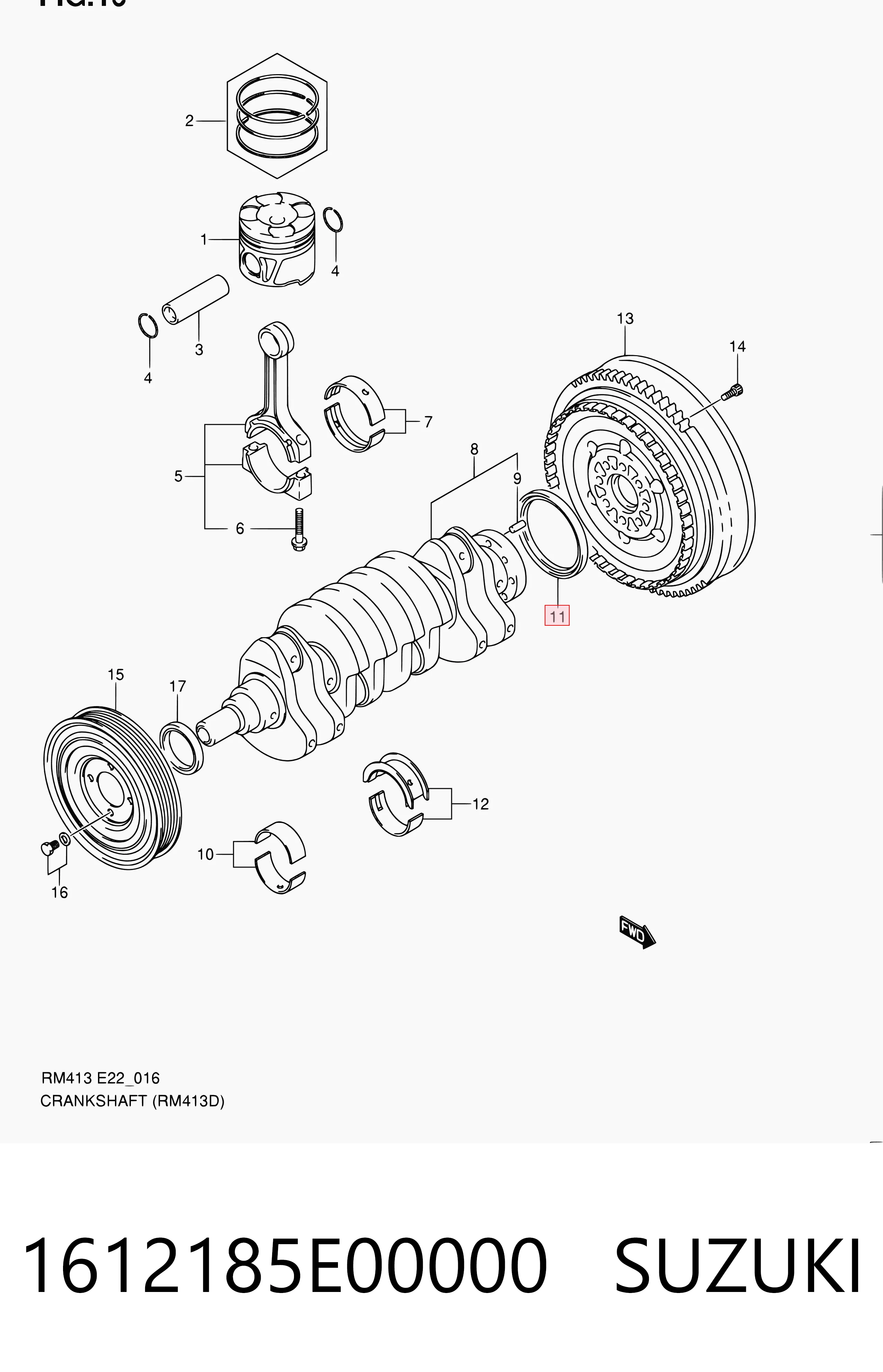Купити Сальник колінвала задній Fiat Linea  323