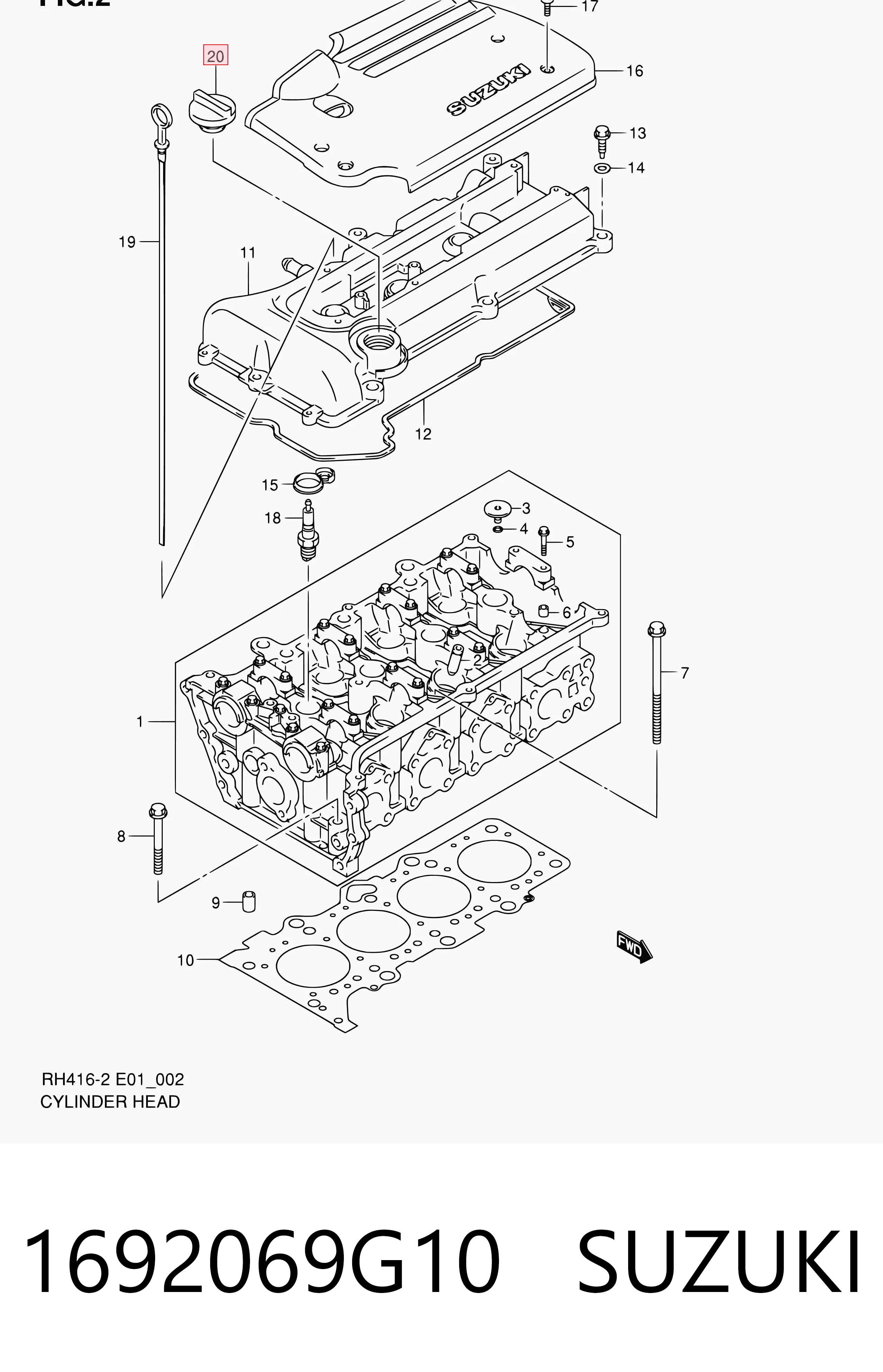 1692086502 Subaru Кришка маслозаливной горловини