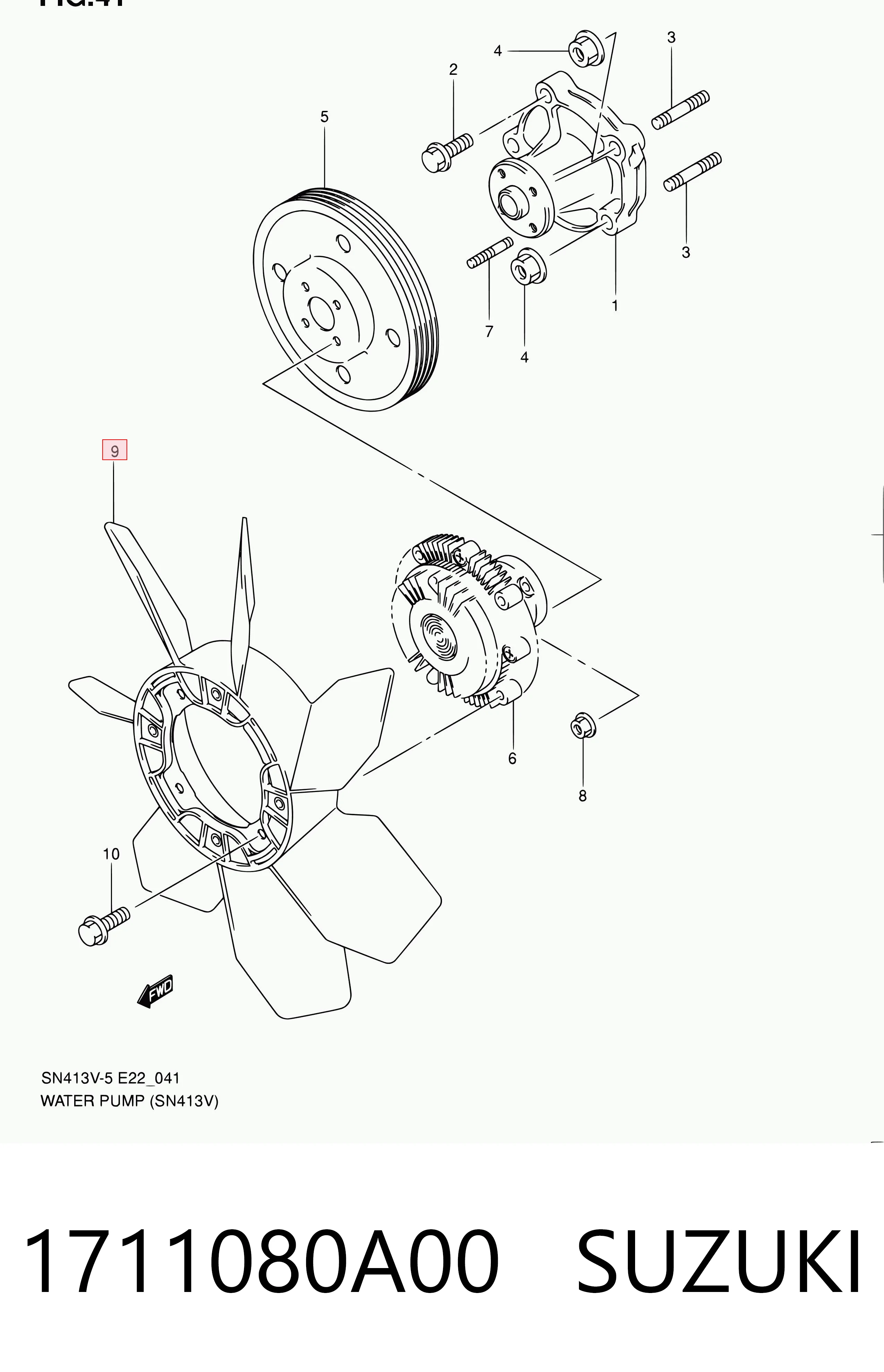 1711080A00 Suzuki
