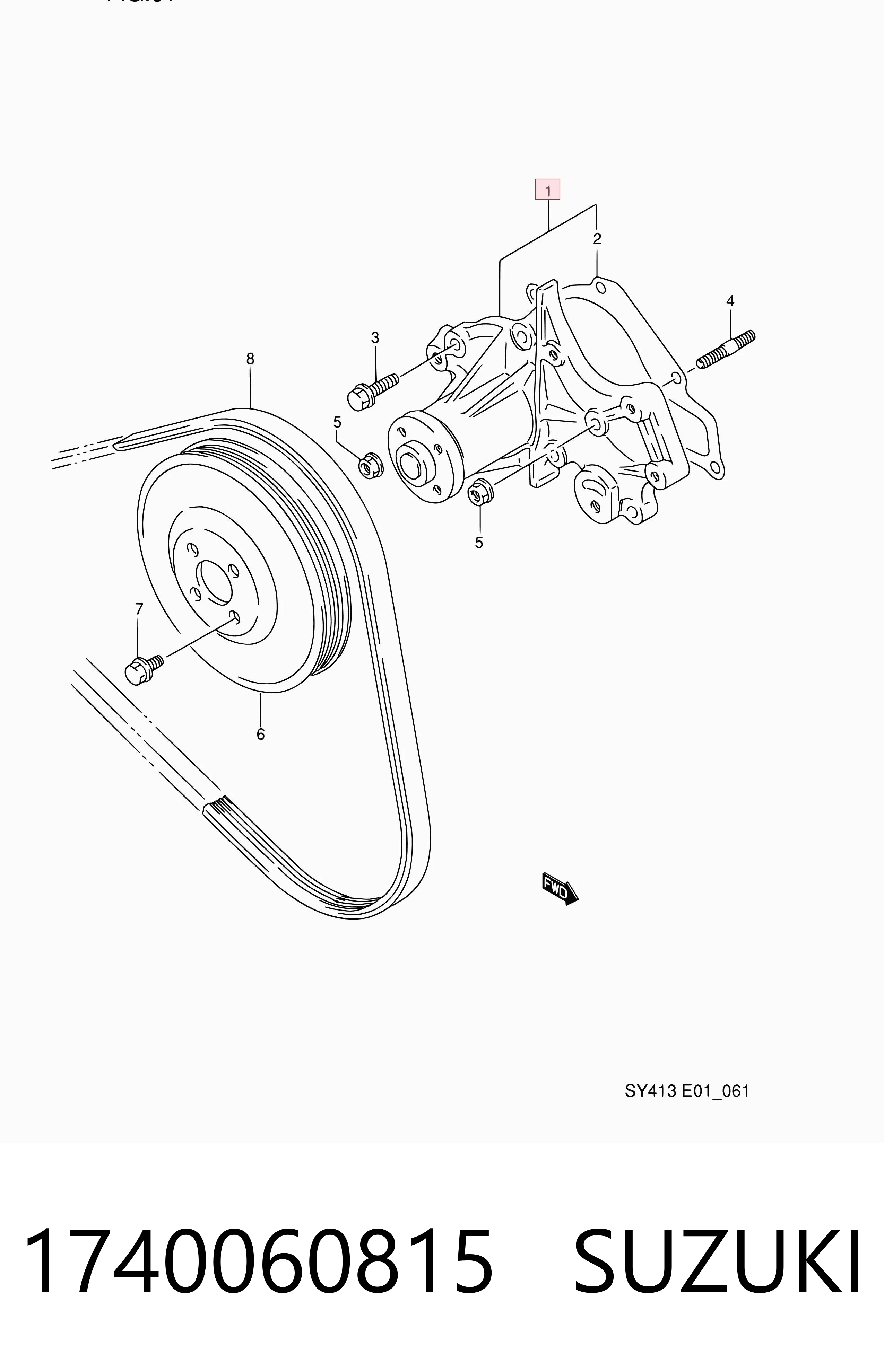 1740060815 Suzuki Насос охолодження