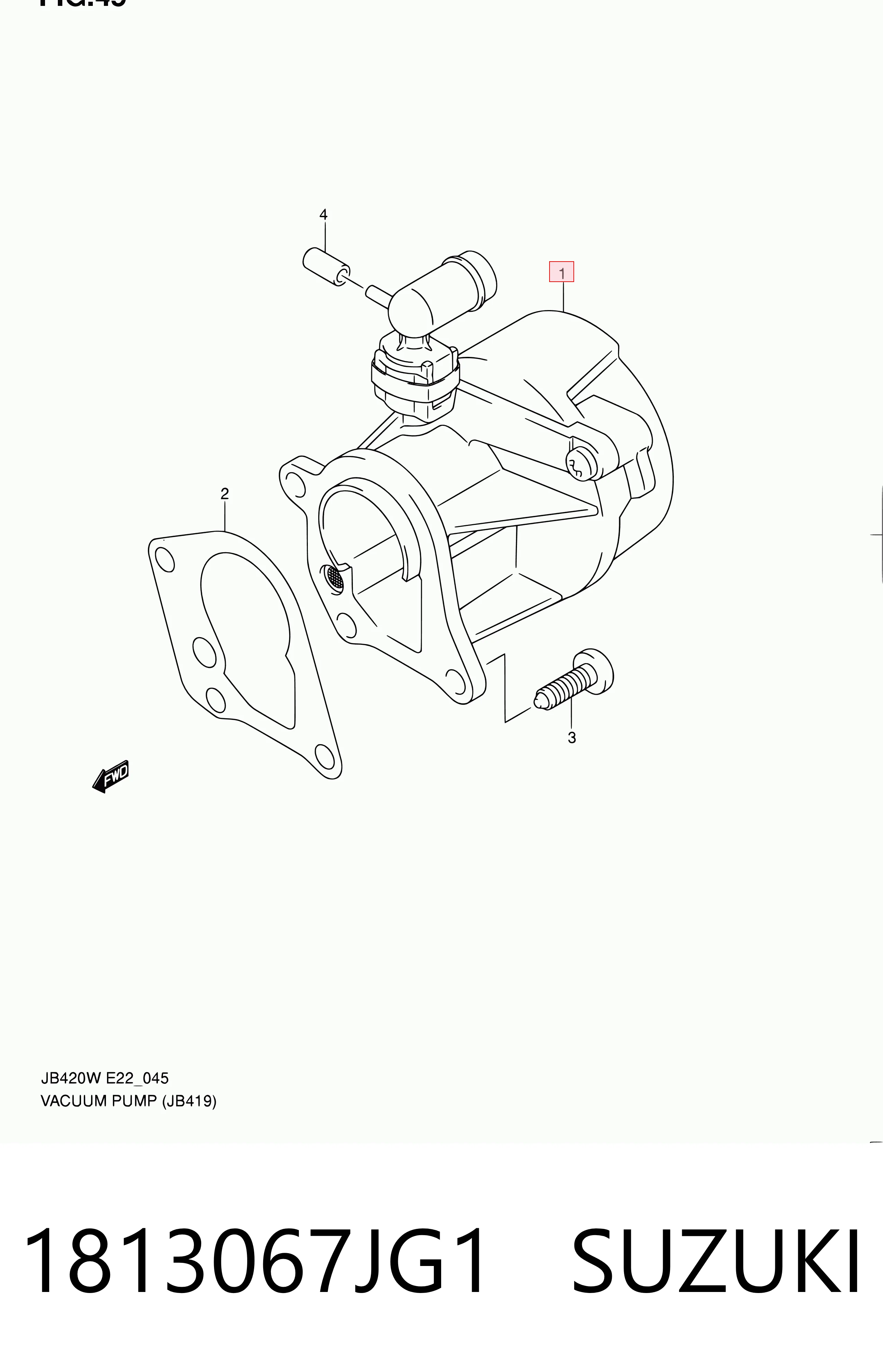 1813067JG1 Bosch Насос вакуумний