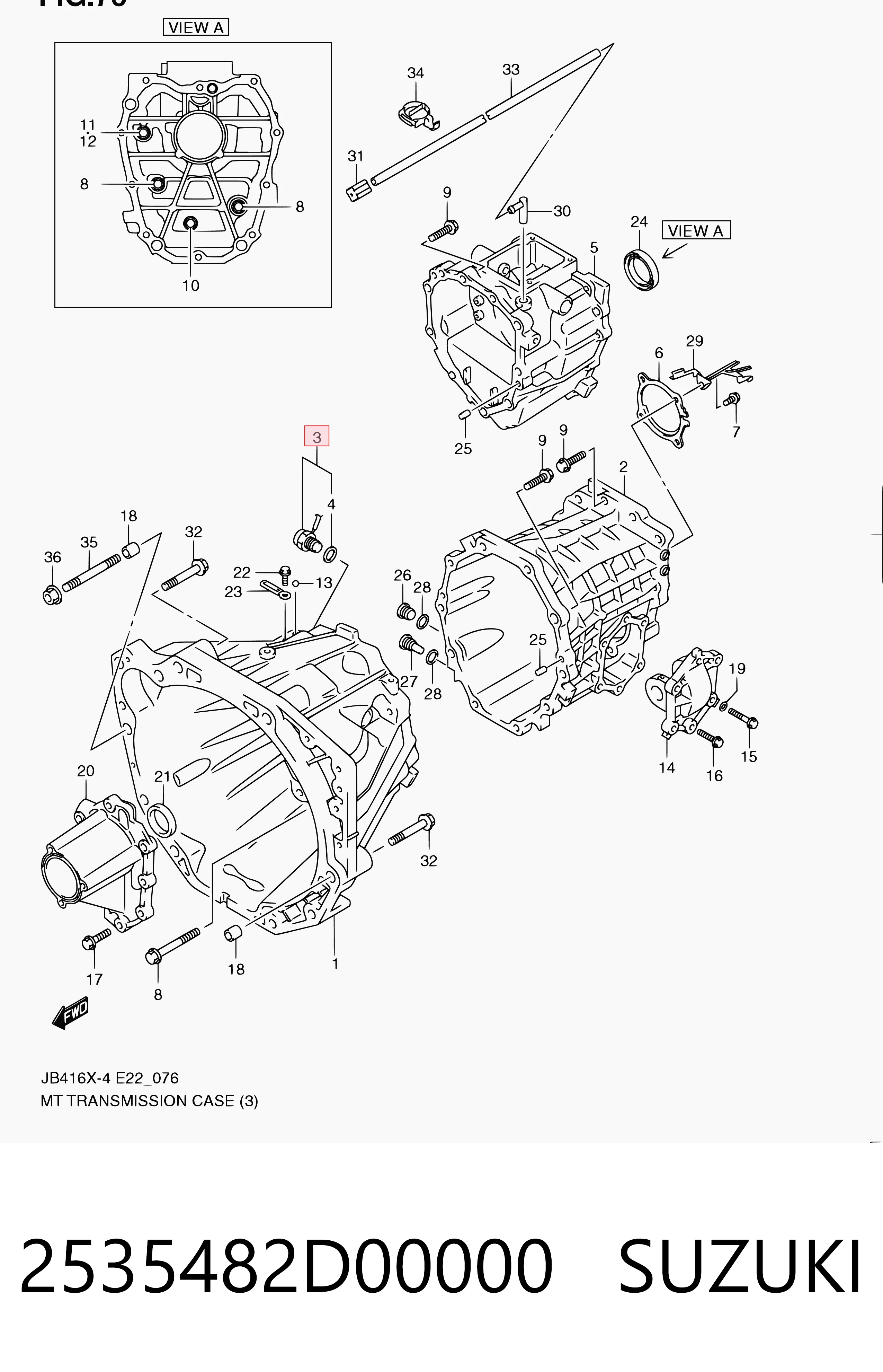 Датчик ліхтарів заднього ходу Suzuki Grand Vitara позашляховик (JB) (2005 - 2026) ціна, від 27.47 USD