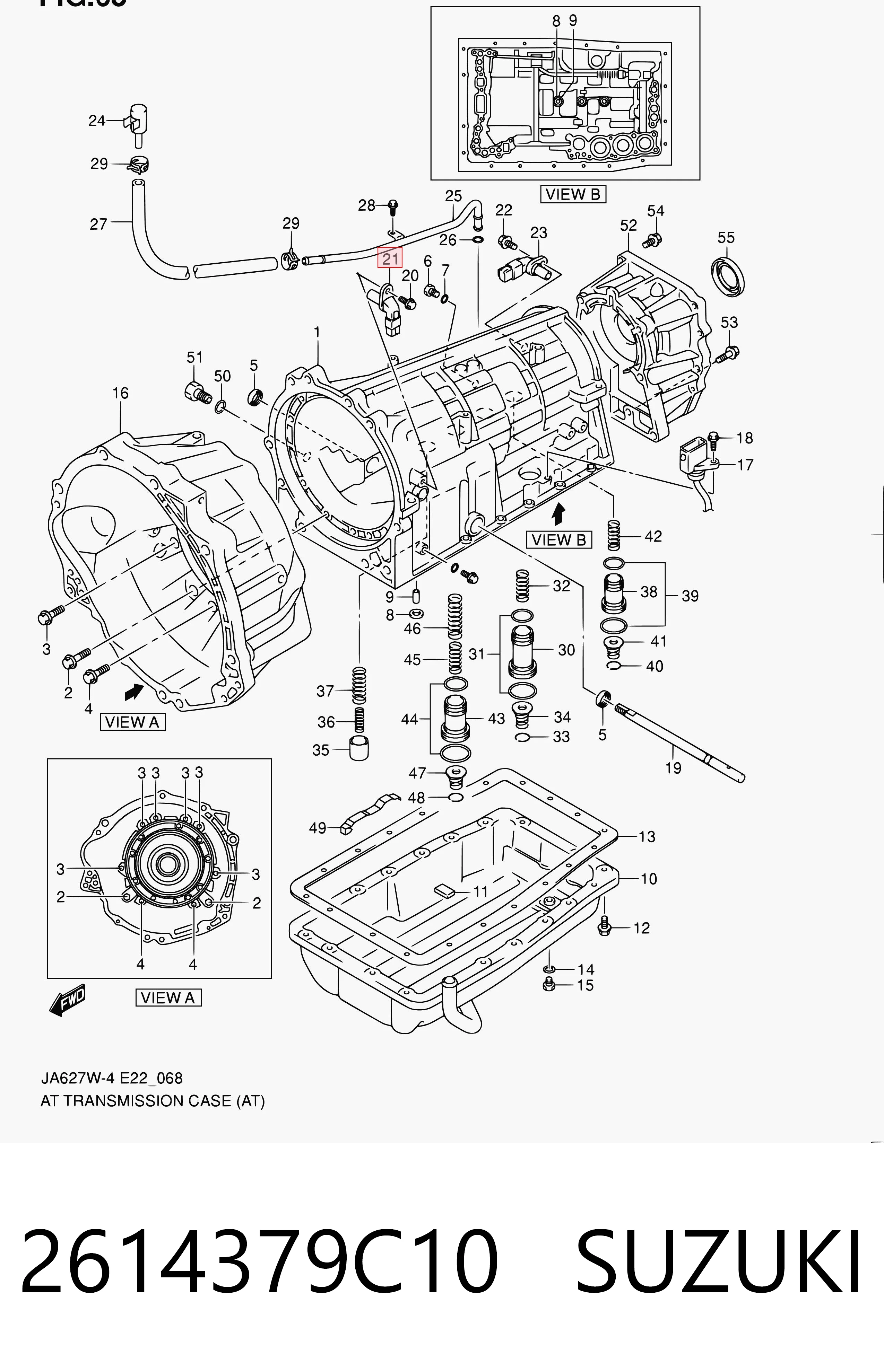 2614379C10 Suzuki Датчик швидкості спідометра