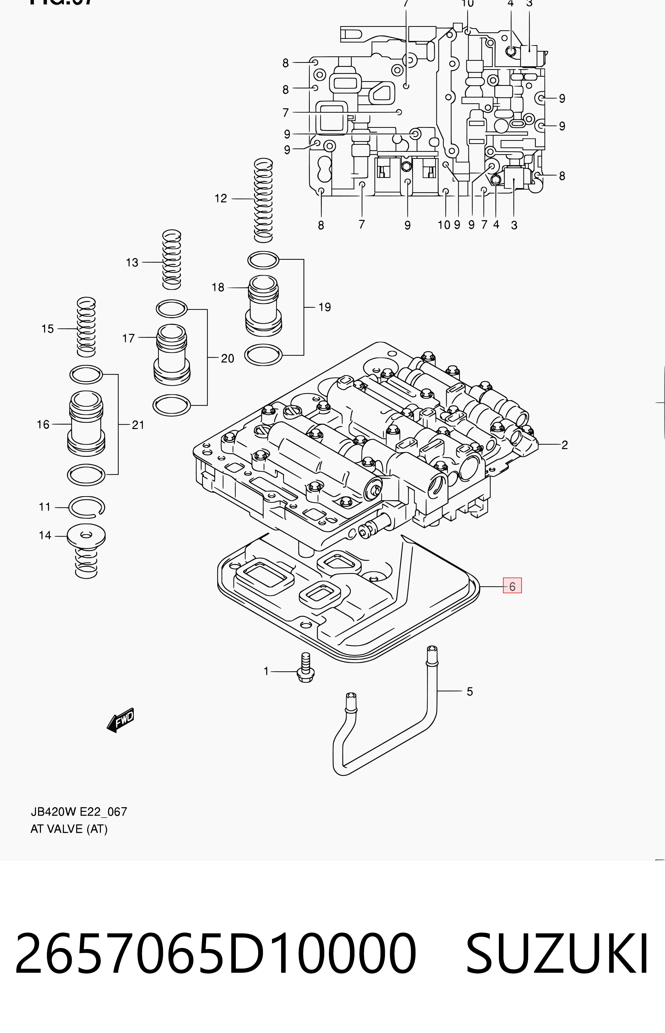 Фільтр АКПП TASU1400 Topsauto