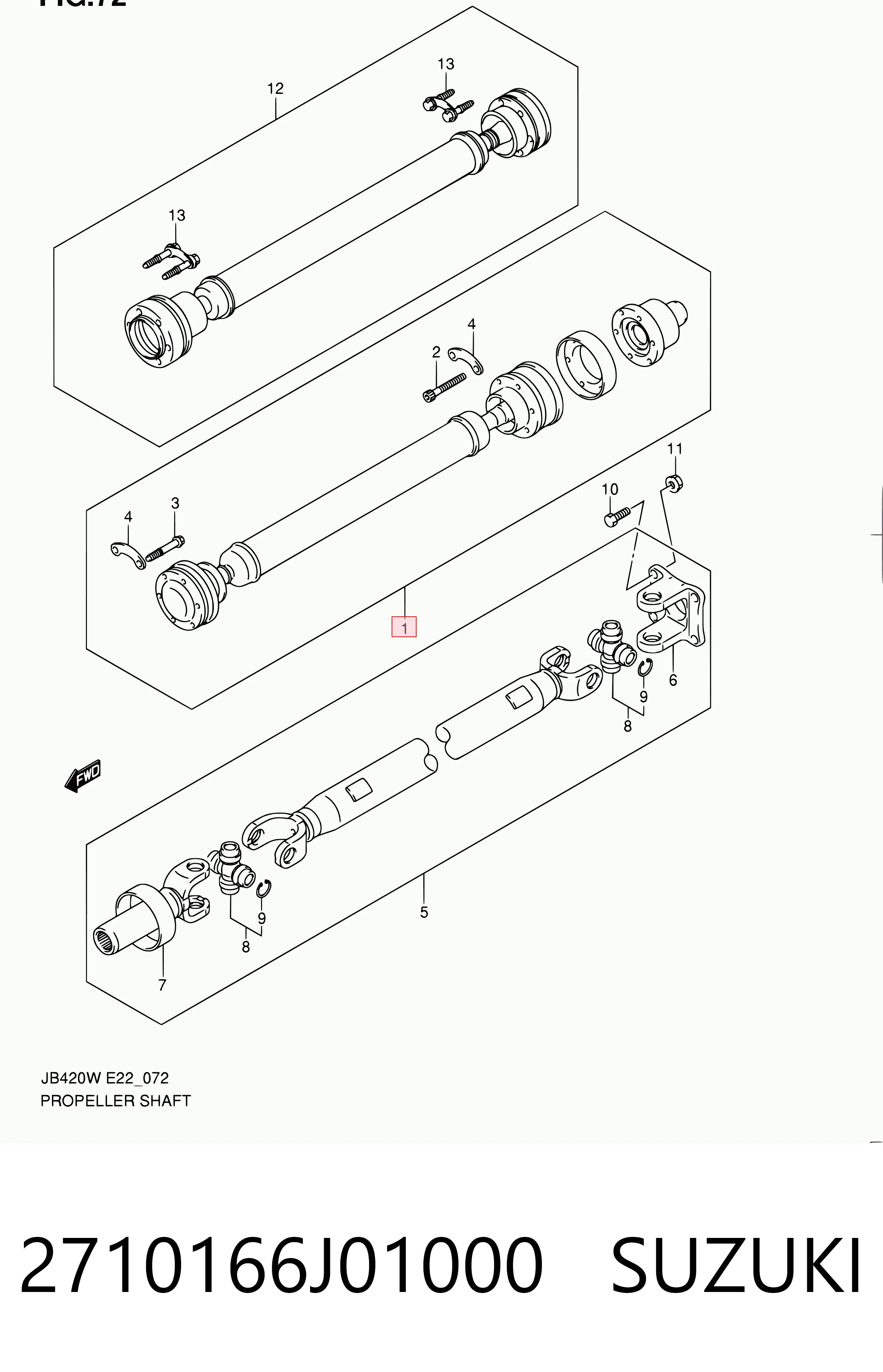 Купити Кардан передній Suzuki Grand Vitara  JB