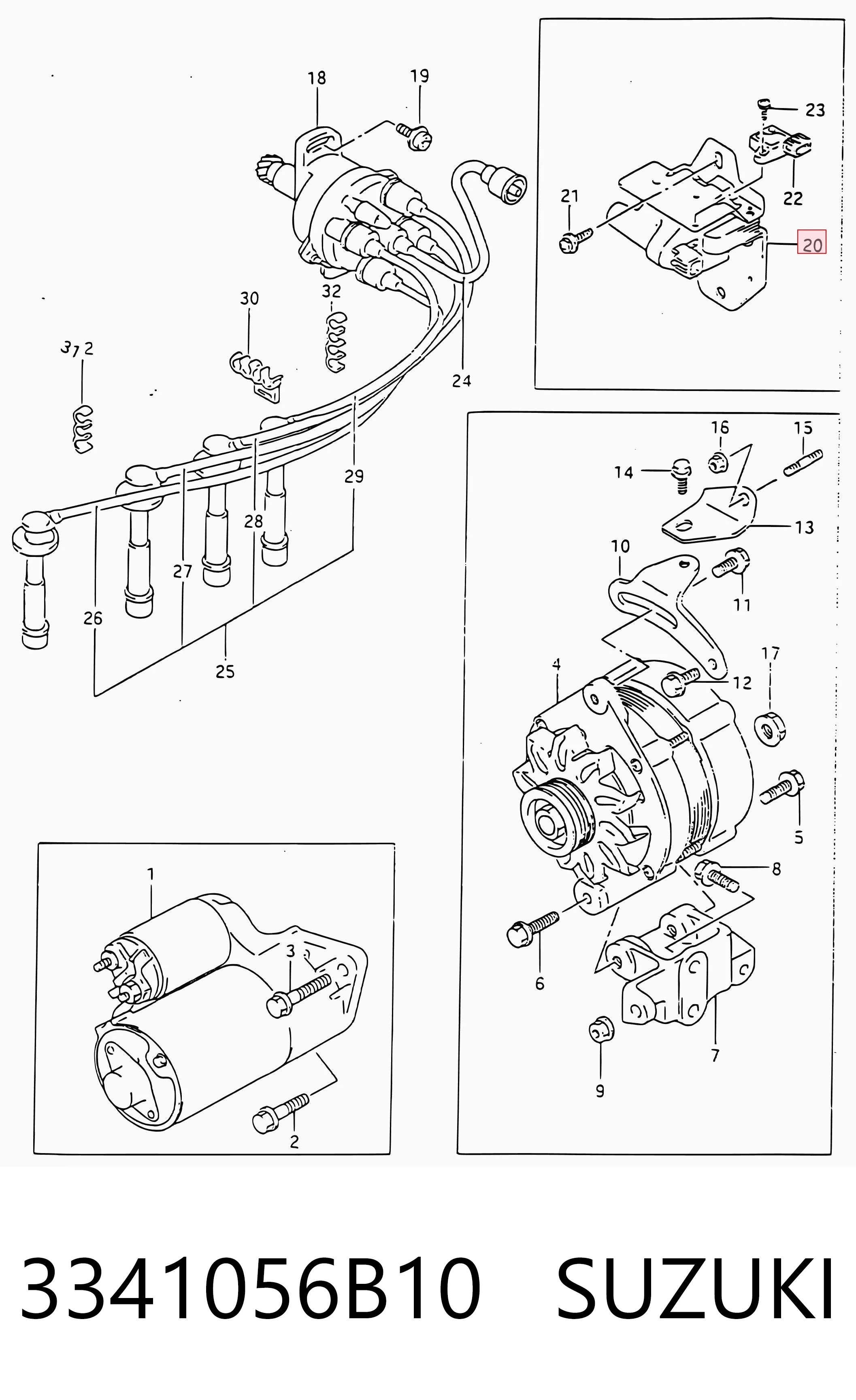 Котушка запалювання Suzuki Vitara позашляховик (ETJA) (1988 - 1998) ціна, від 24.59 USD