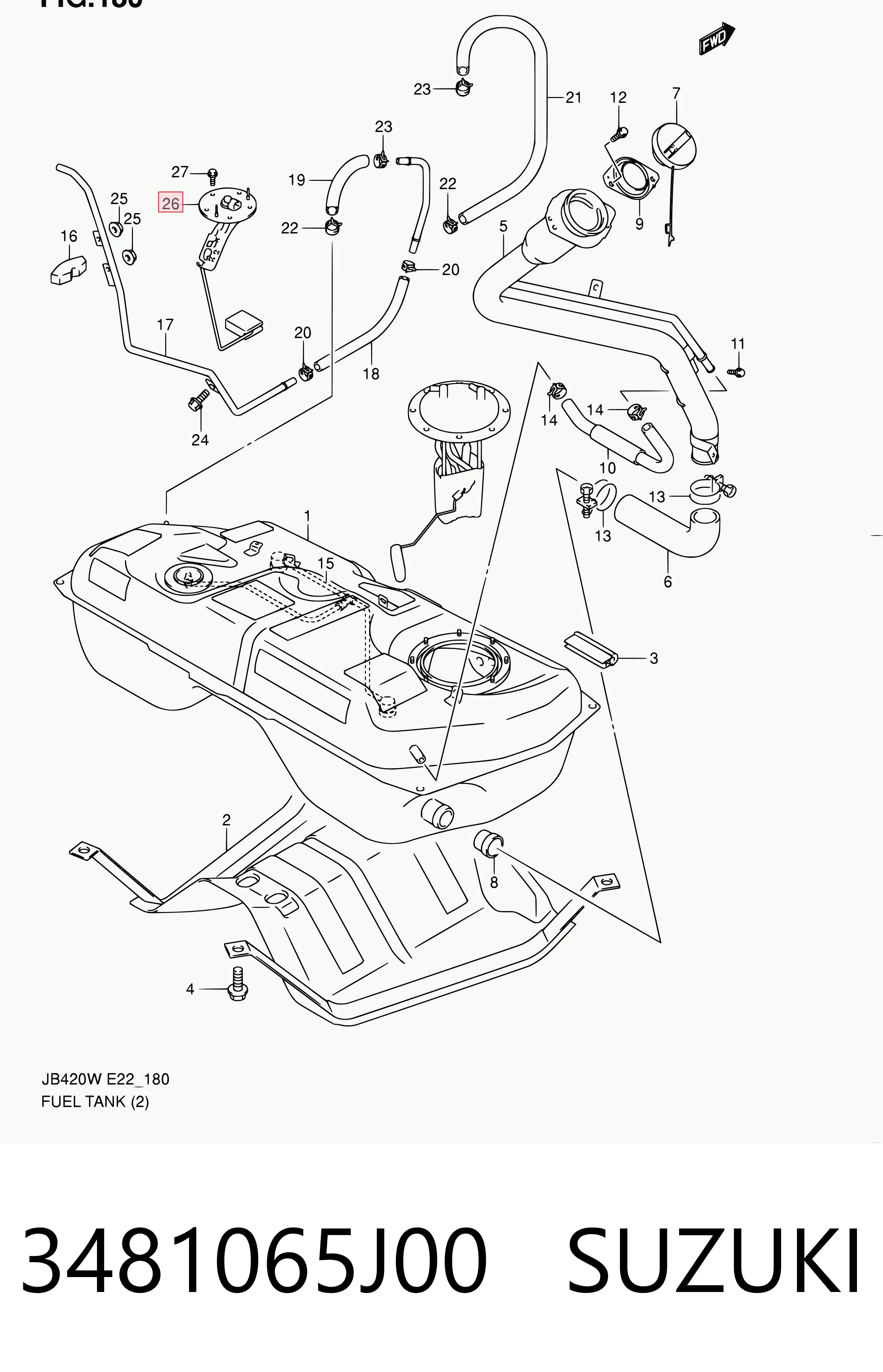 3481065J00 Suzuki 