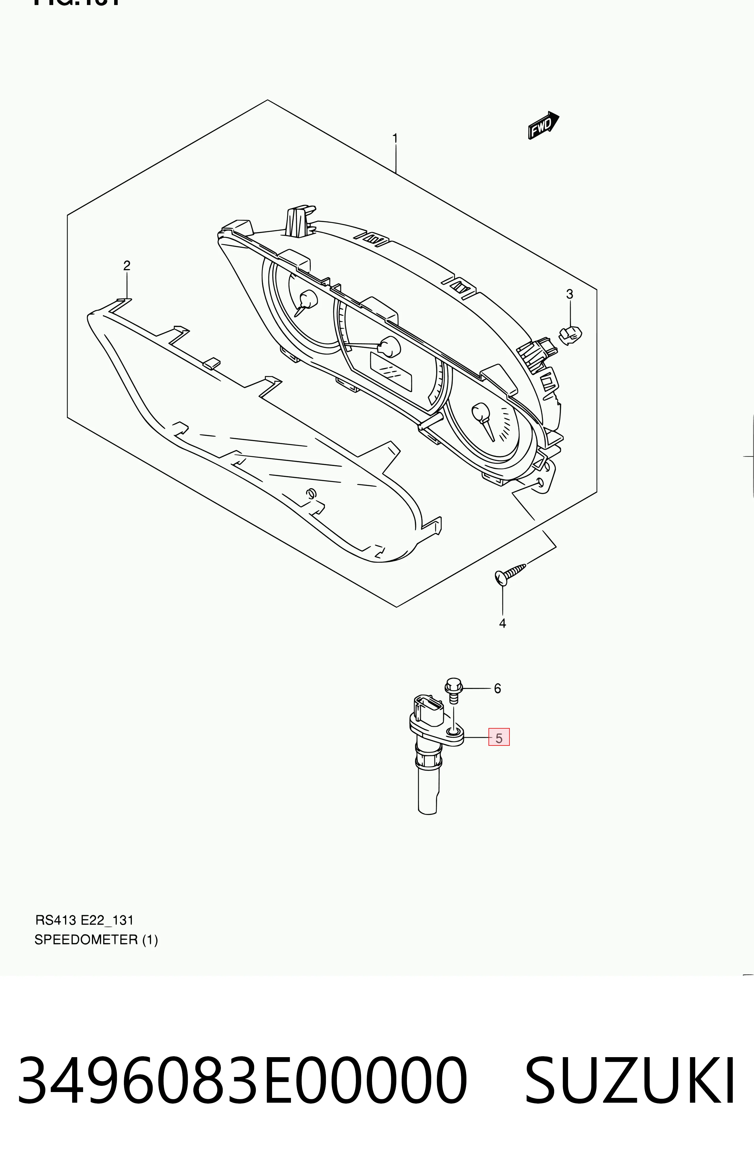 9204040 General Motors Датчик швидкості спідометра