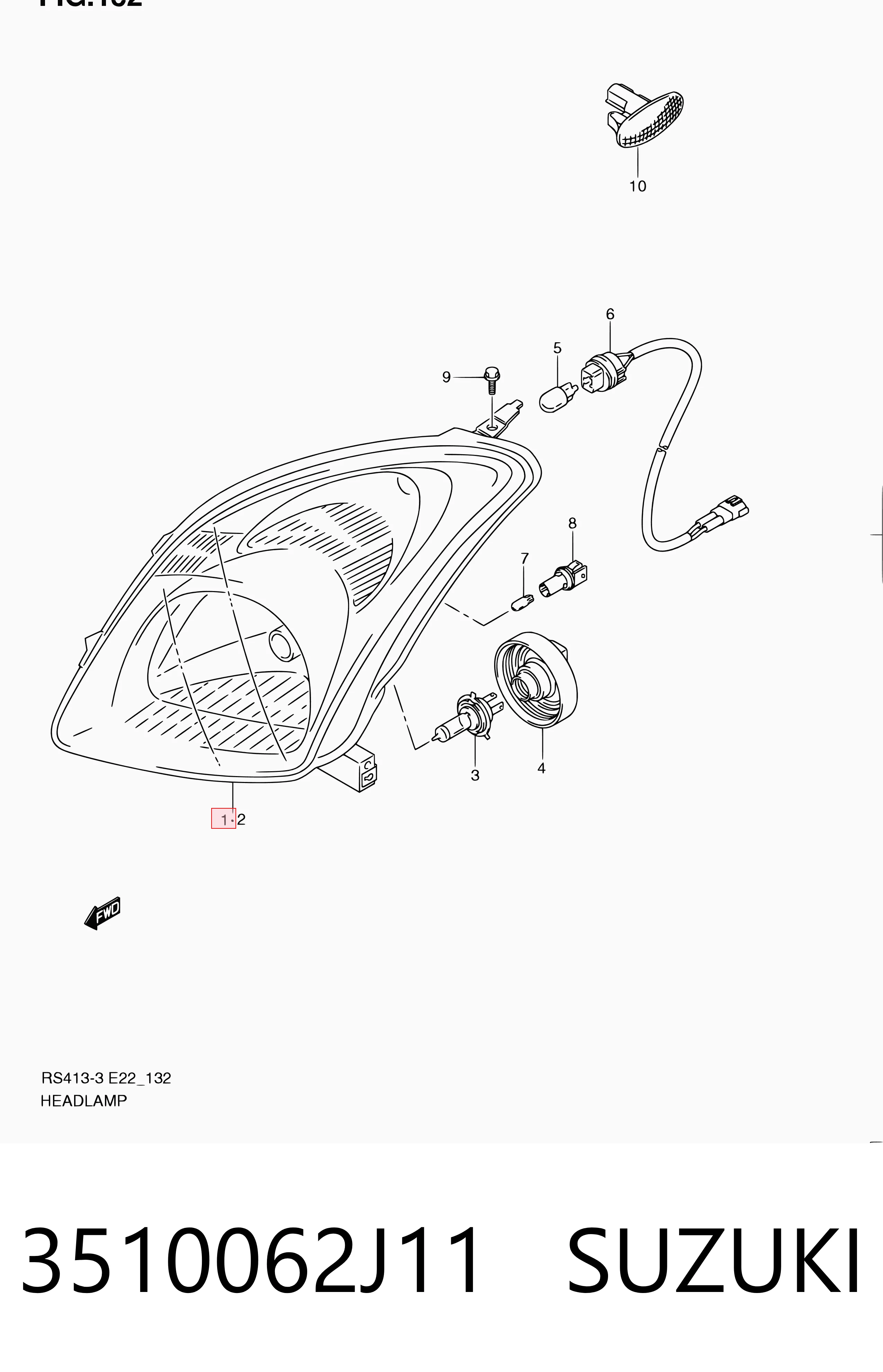 Фара правая Polcar 7423100E ціна, від 69.68 USD