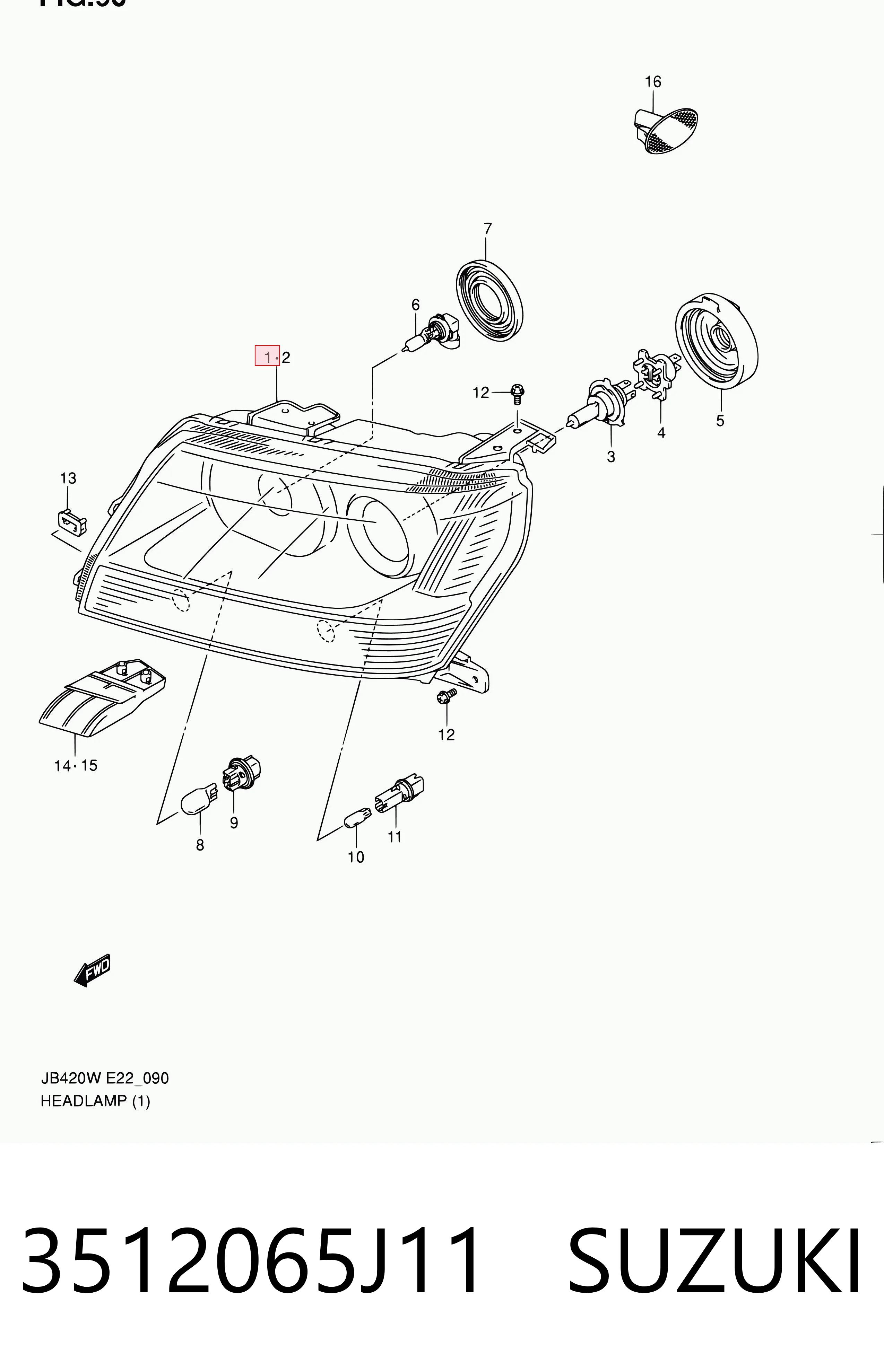 Фара правая Polcar 7426102E ціна, від 166.48 USD
