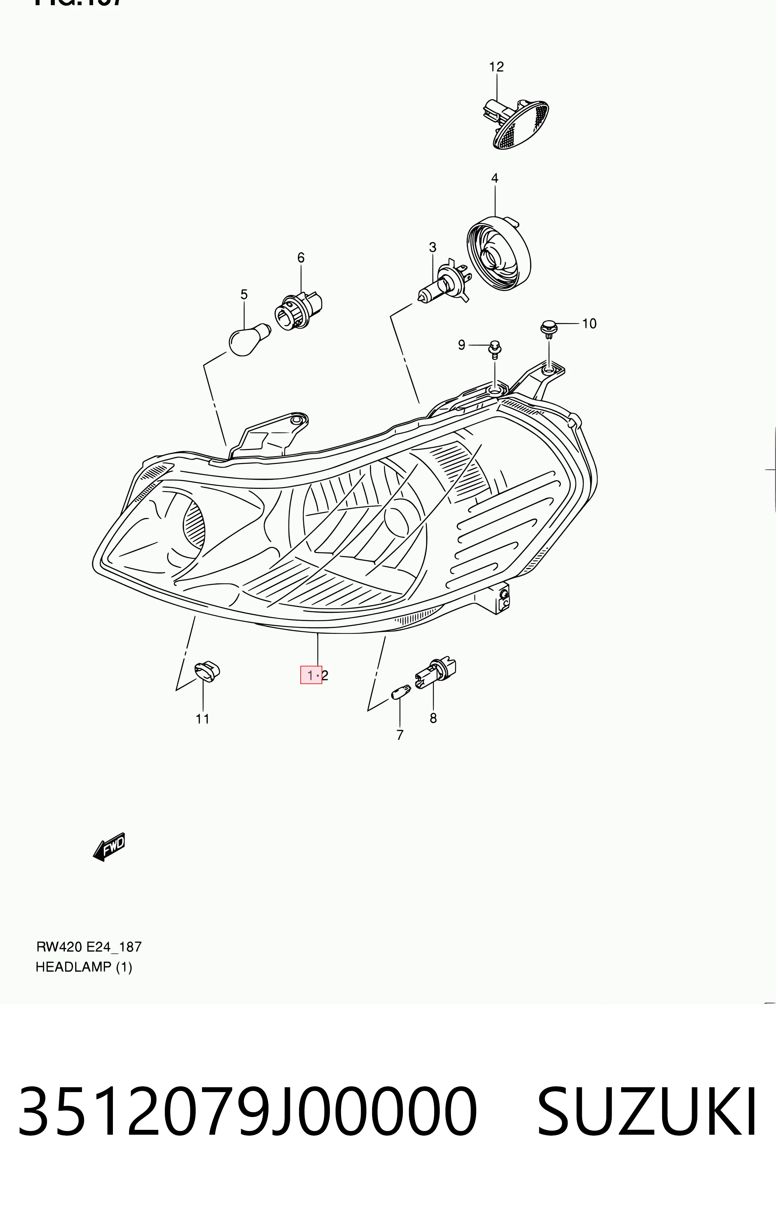 Фара правая TYC FP6815R4T ціна, від 93.44 USD