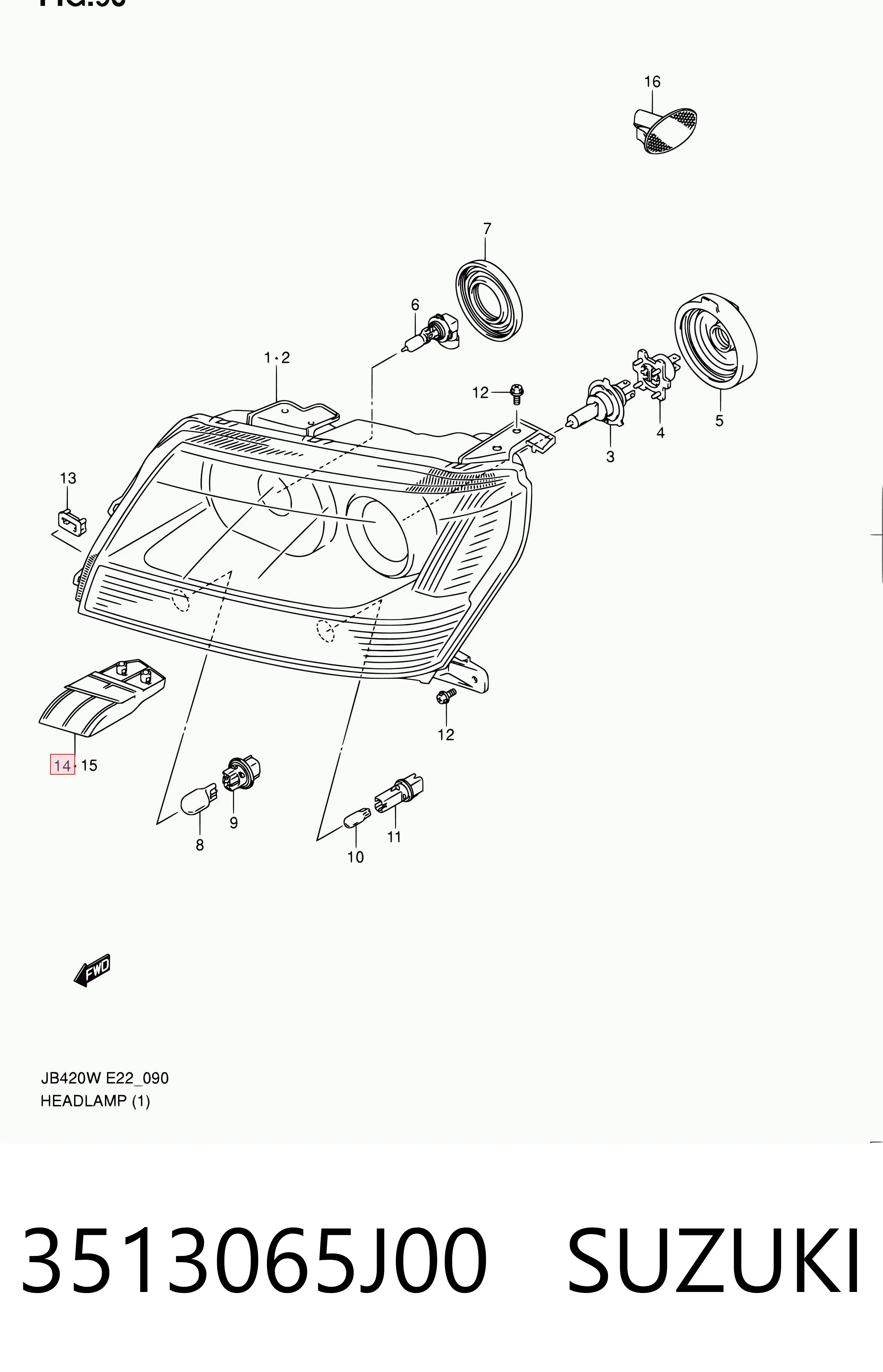 3513065J00 Suzuki 