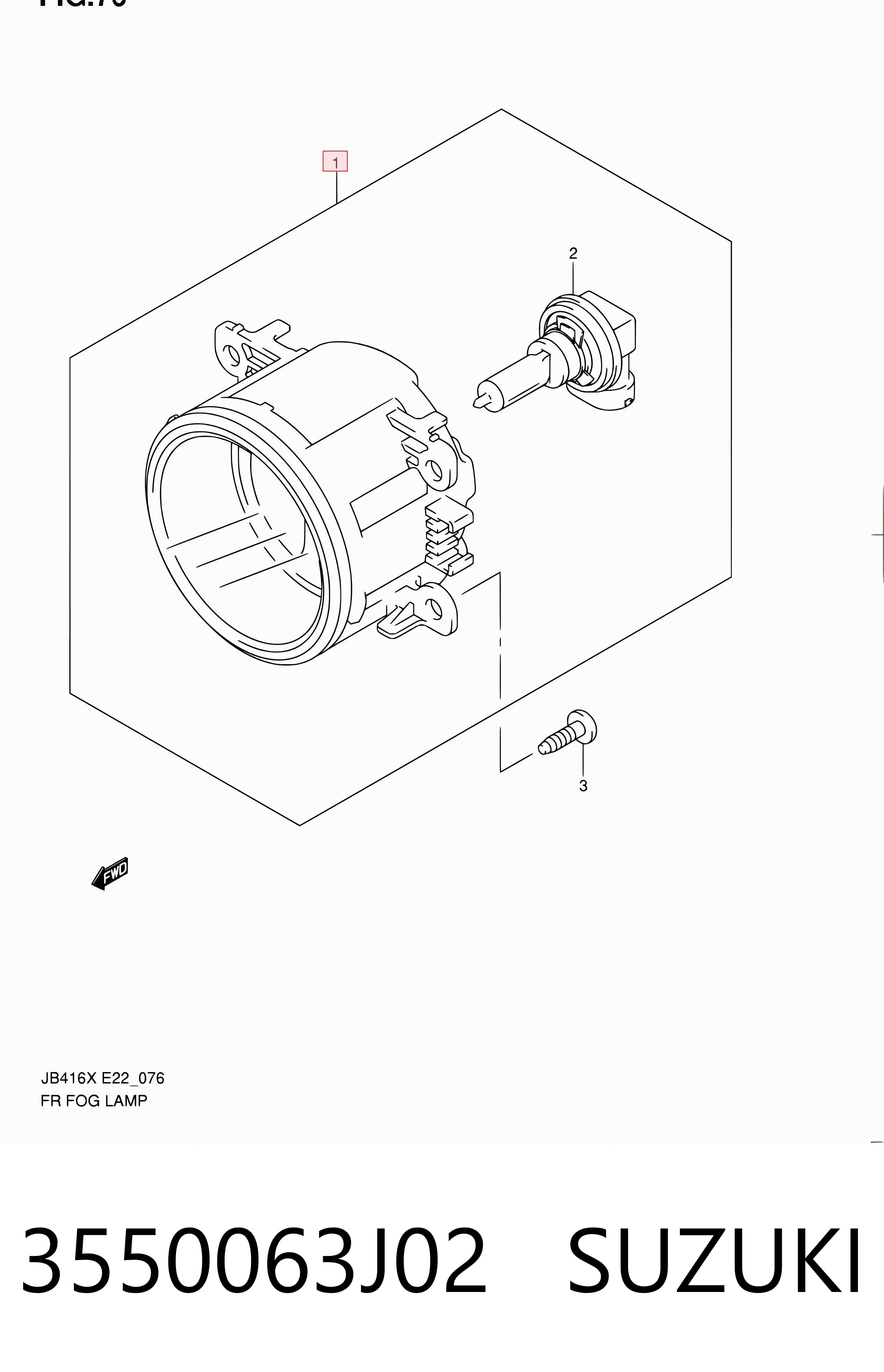Фара протитуманна, ліва/права FPS 5608H30P ціна, від 12.47 USD
