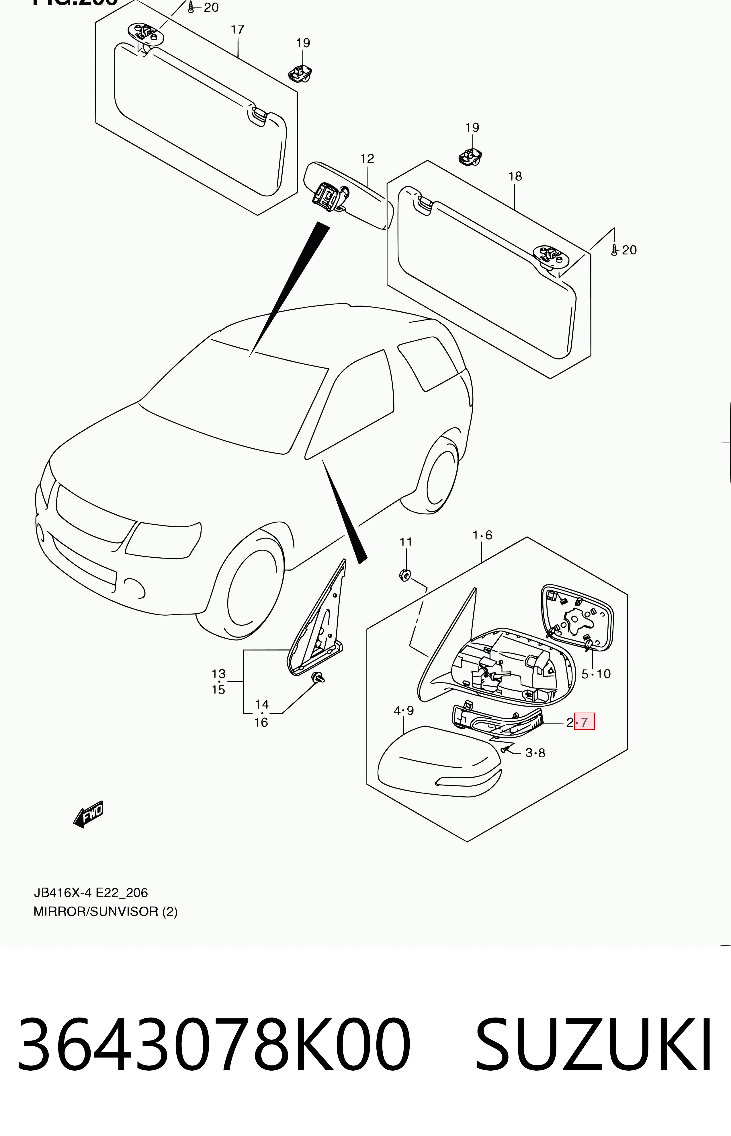 3643078K00 Suzuki 
