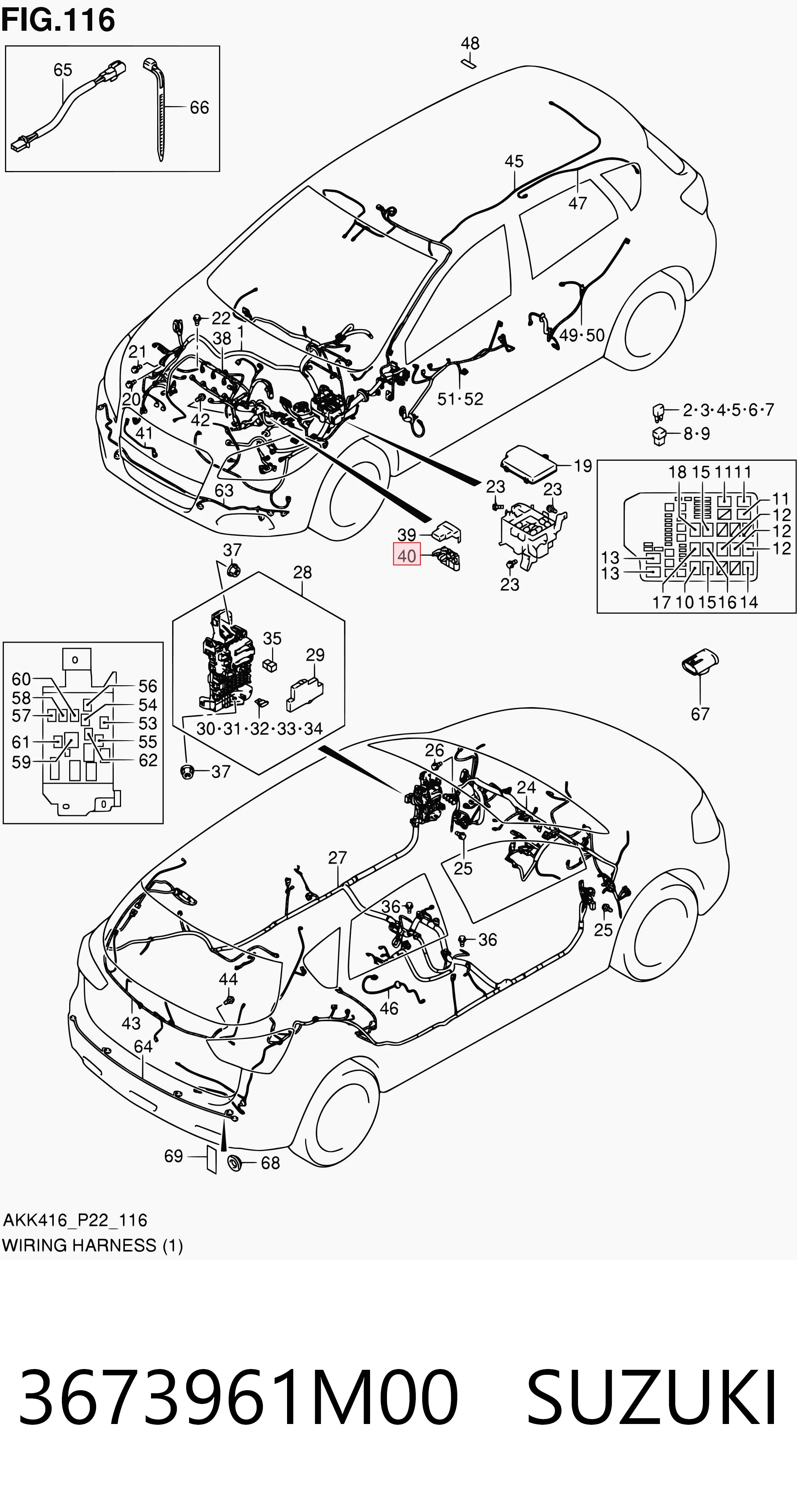 3673961M00 Suzuki 