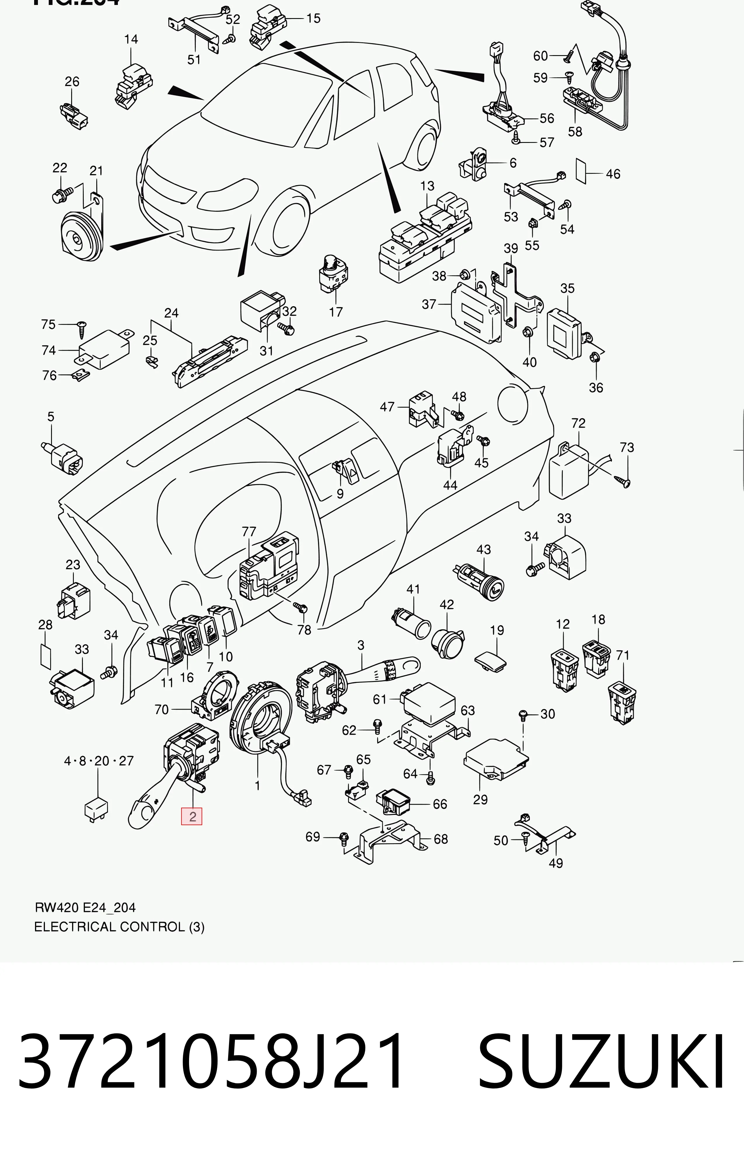 3721058J21 Suzuki 