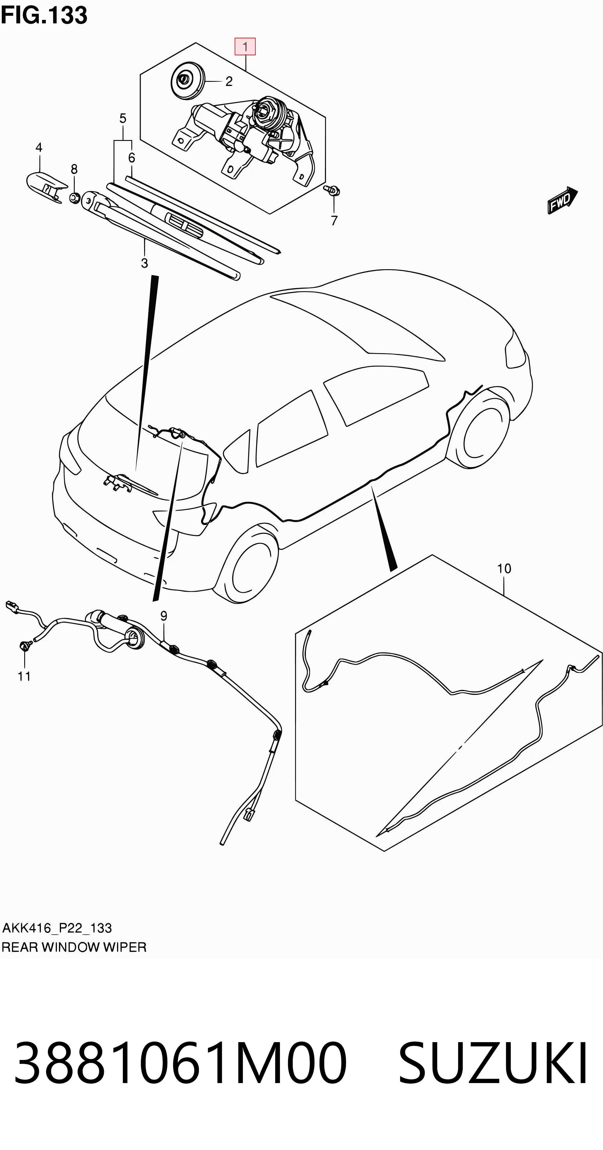 3881061M00 Suzuki 