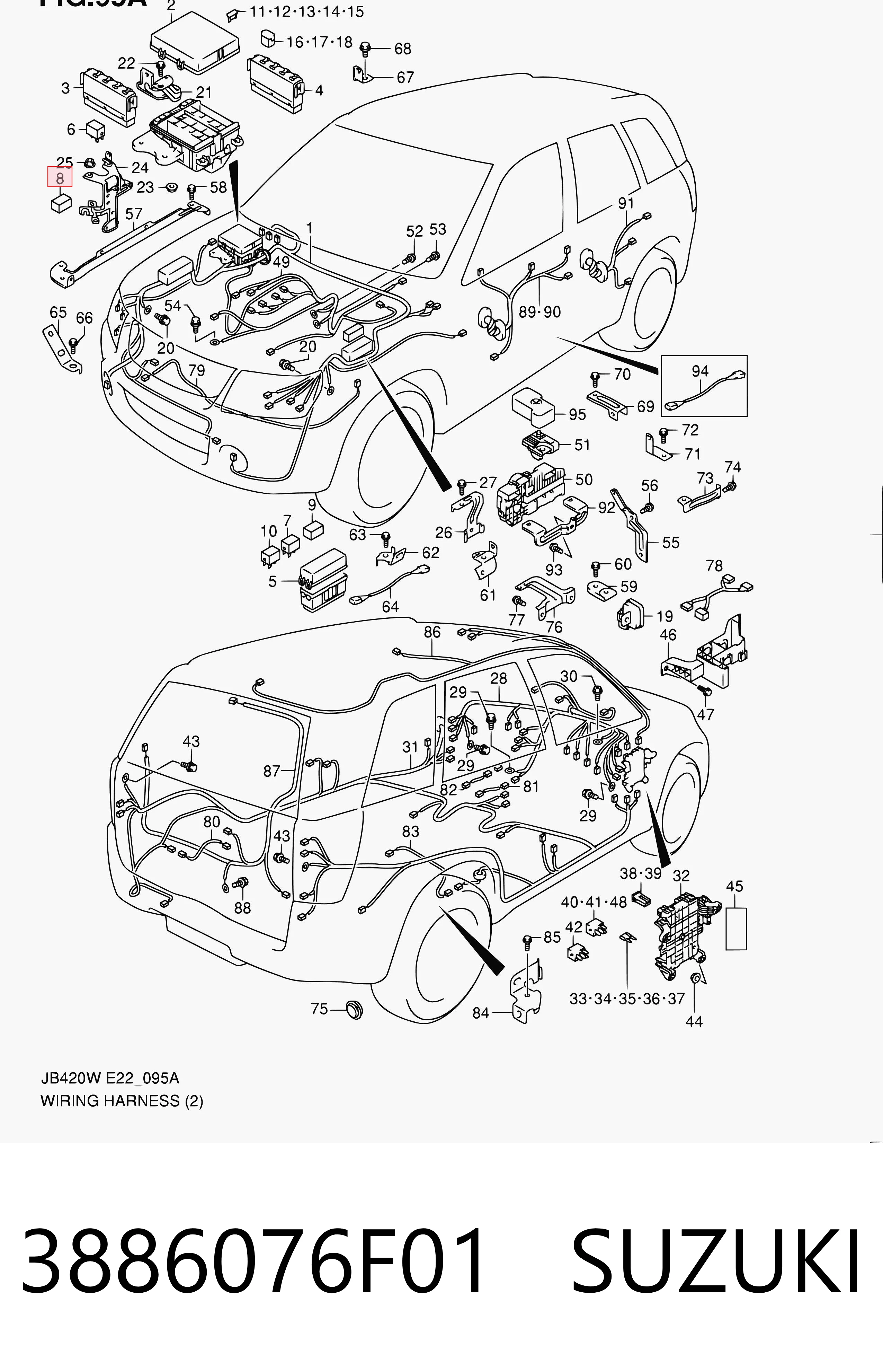  Subaru 3886083E70 ціна, від 5.45 USD