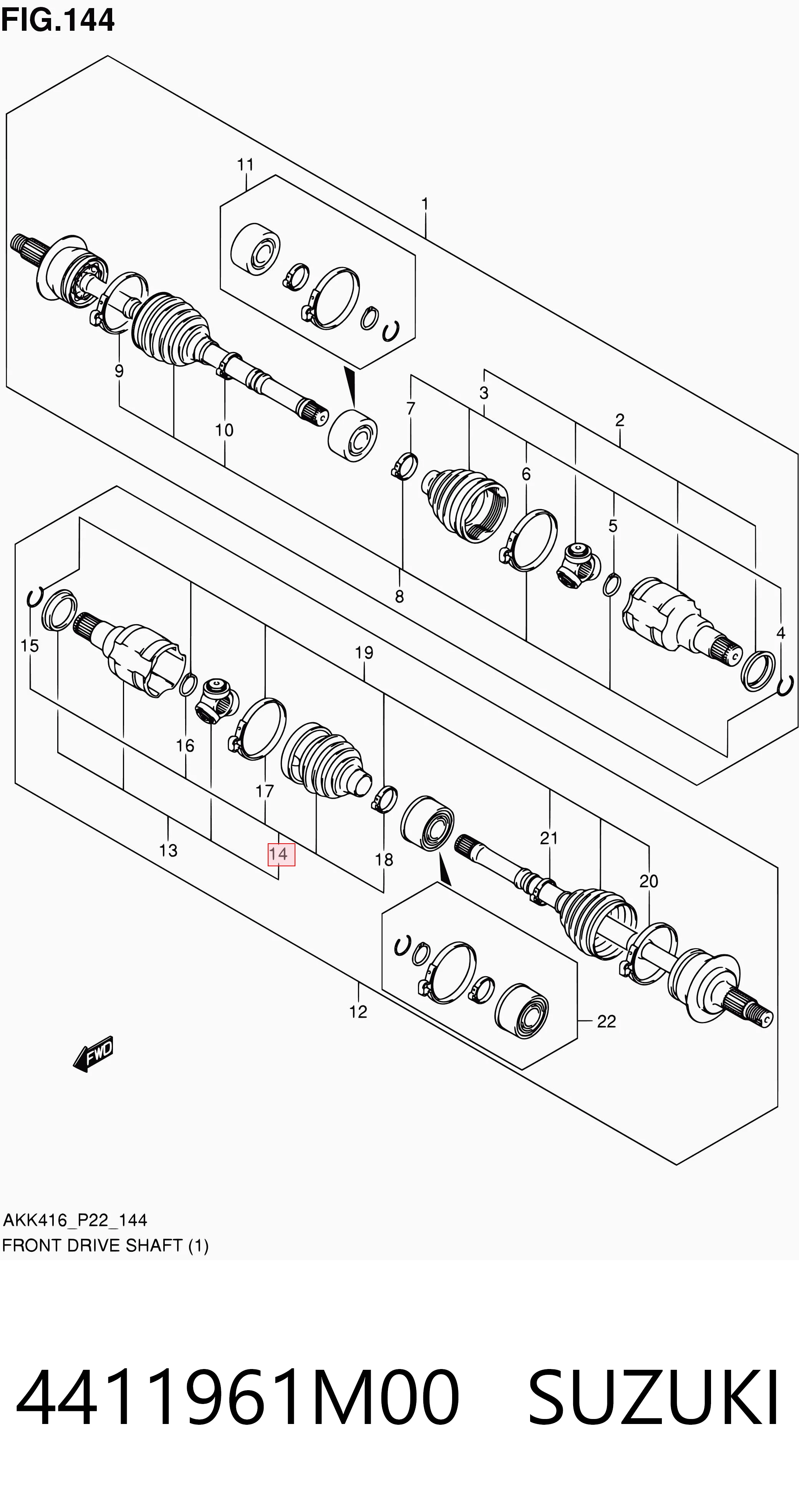 Піввісь права 0037044 GKN-Spidan