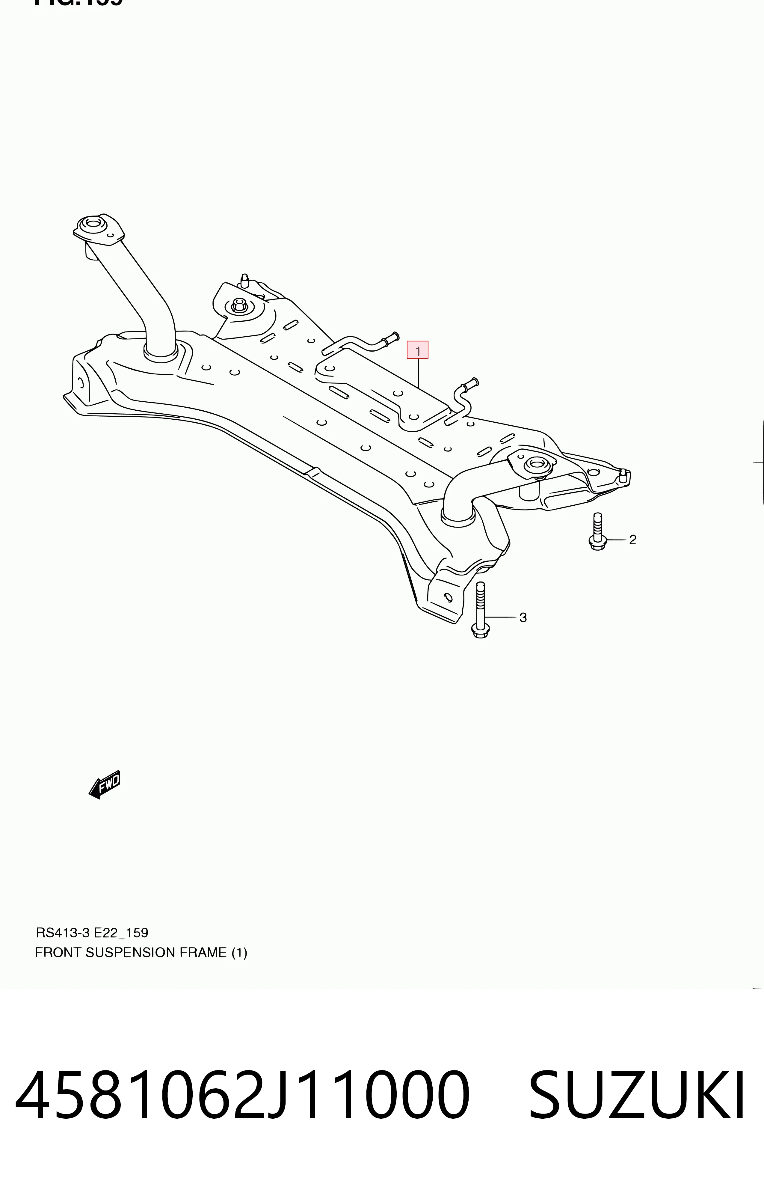  Підрамник передній Suzuki Swift 3