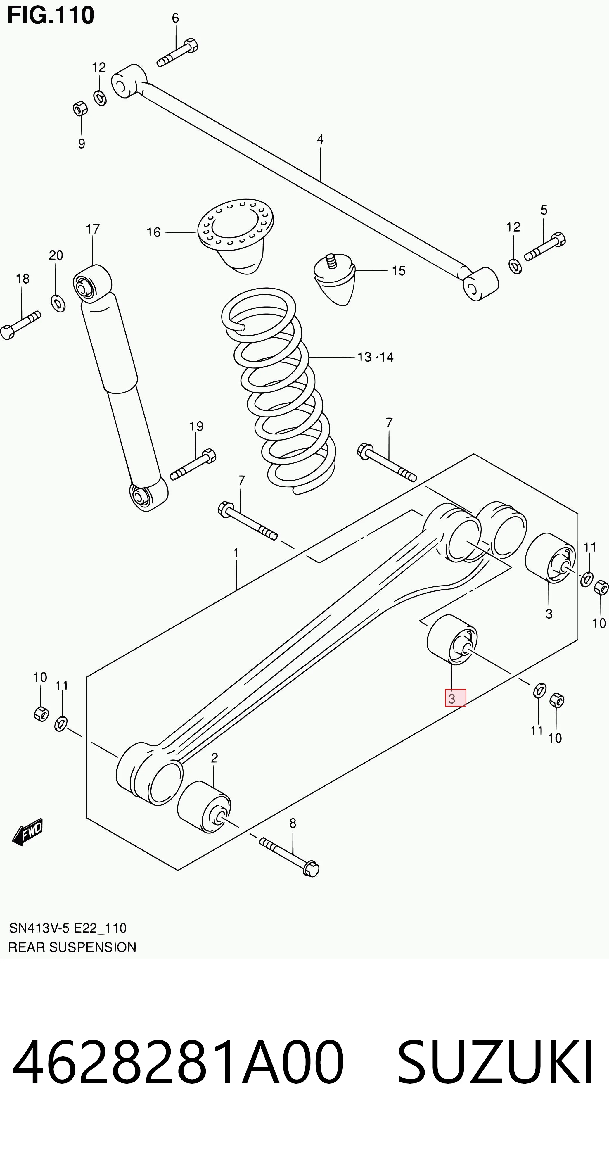 Купити QS0101P Q-top Сайлентблок заднього нижнього важеля