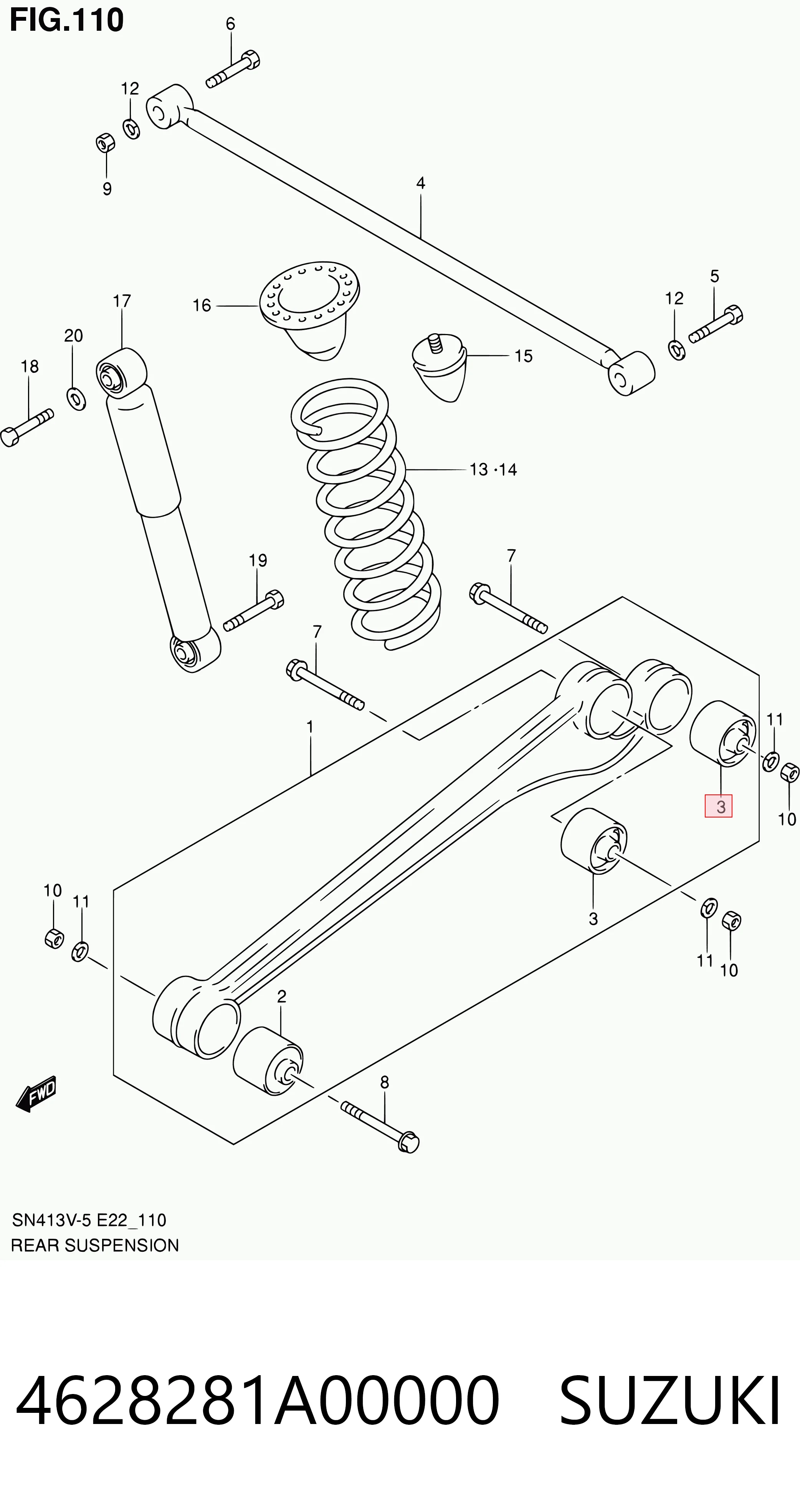 Сайлентблок заднього нижнього важеля Q-top QS0101P ціна, від 6.15 USD