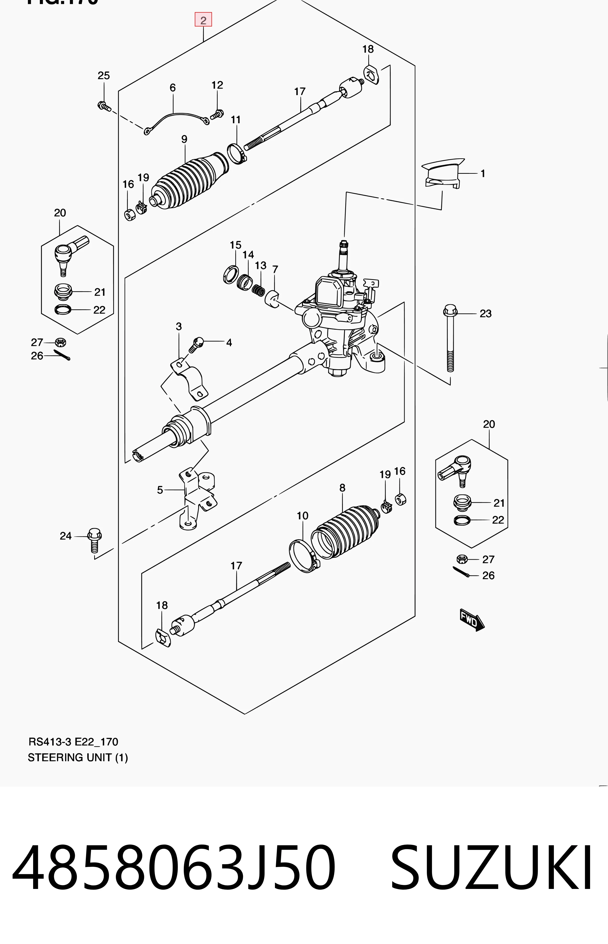  Рульова рейка Suzuki Swift 3