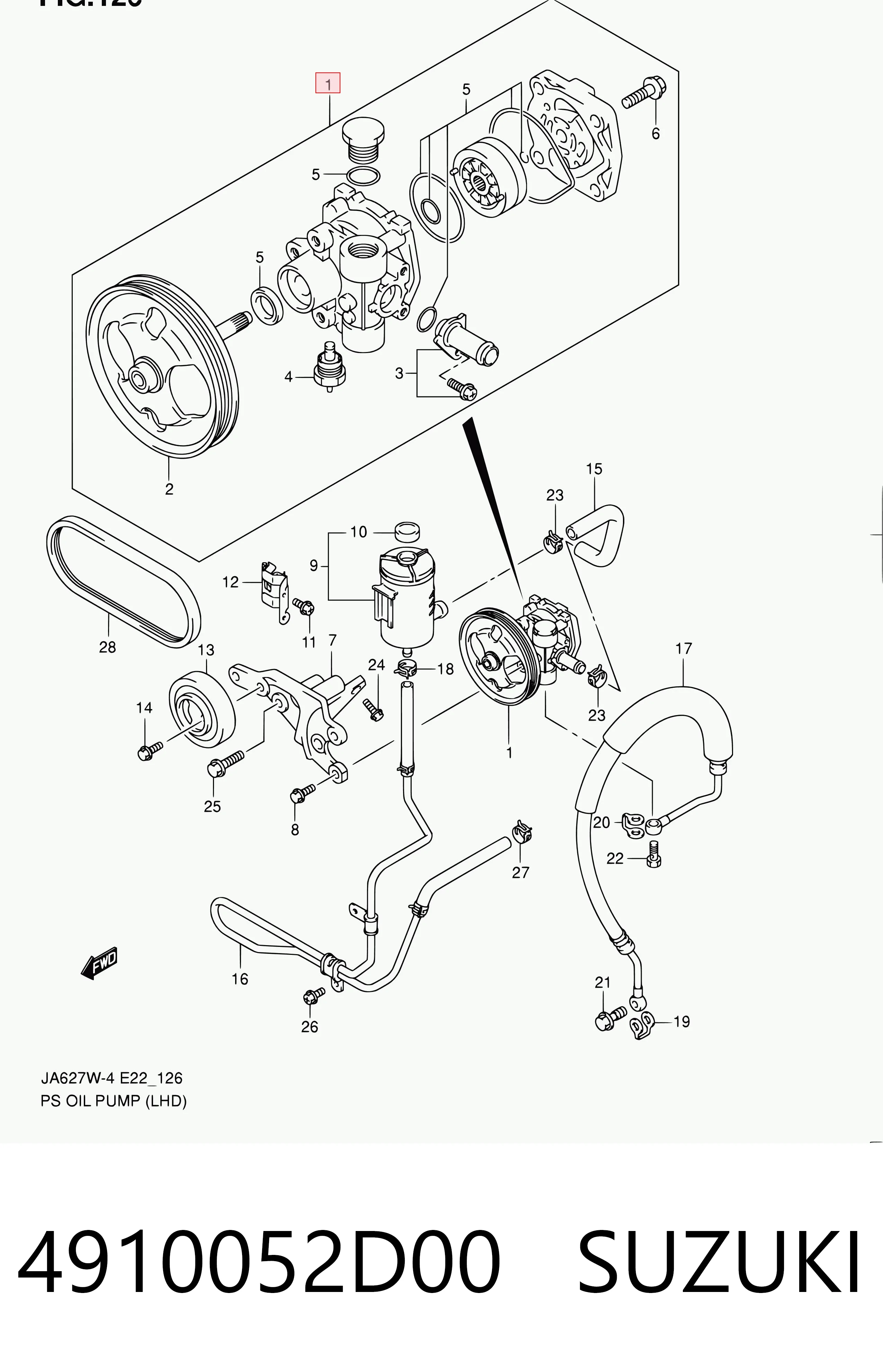 Купити P1413 Motorherz Насос гідравліки