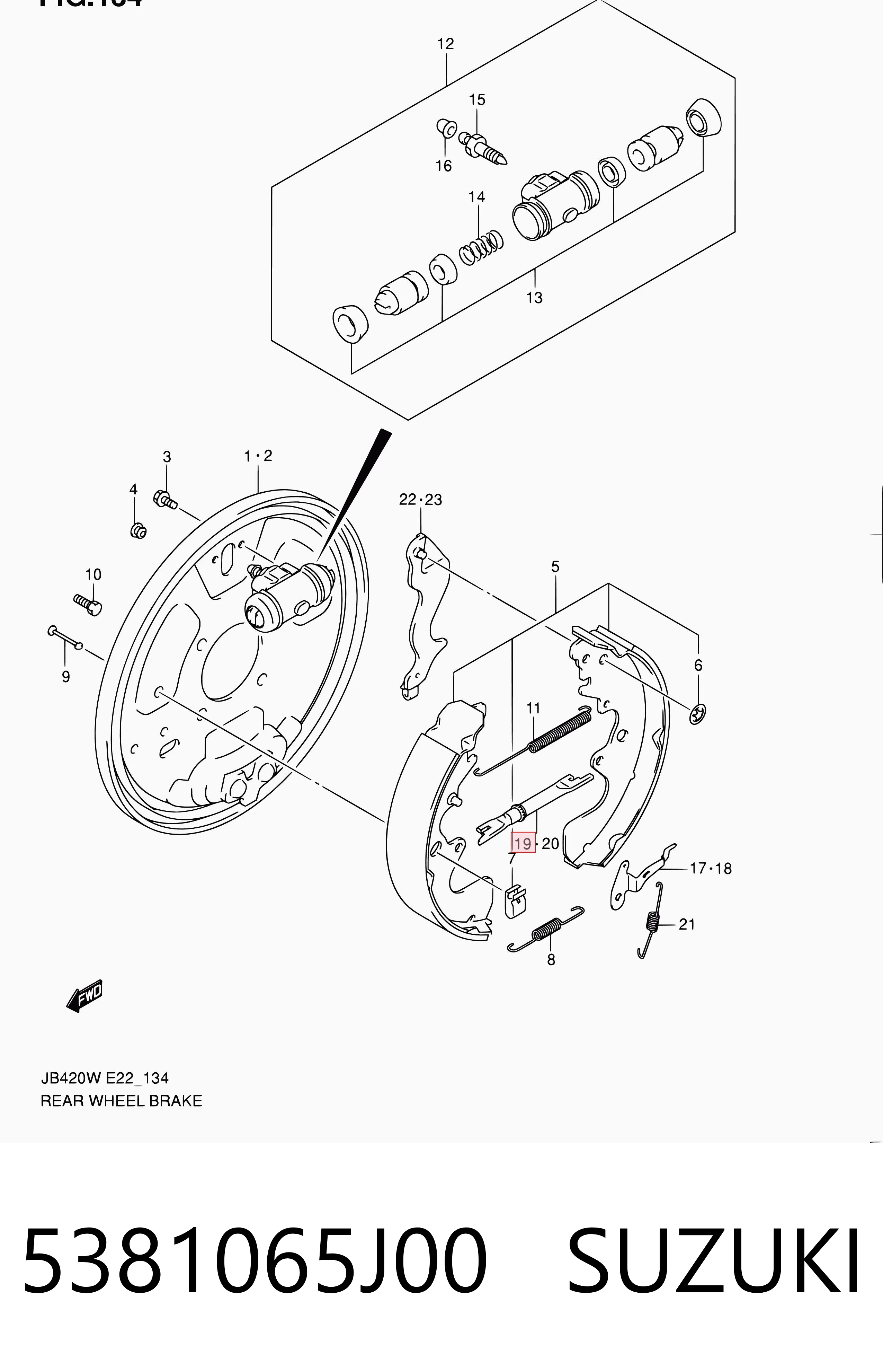 5381065J00 Suzuki Регулятори пневмогальм