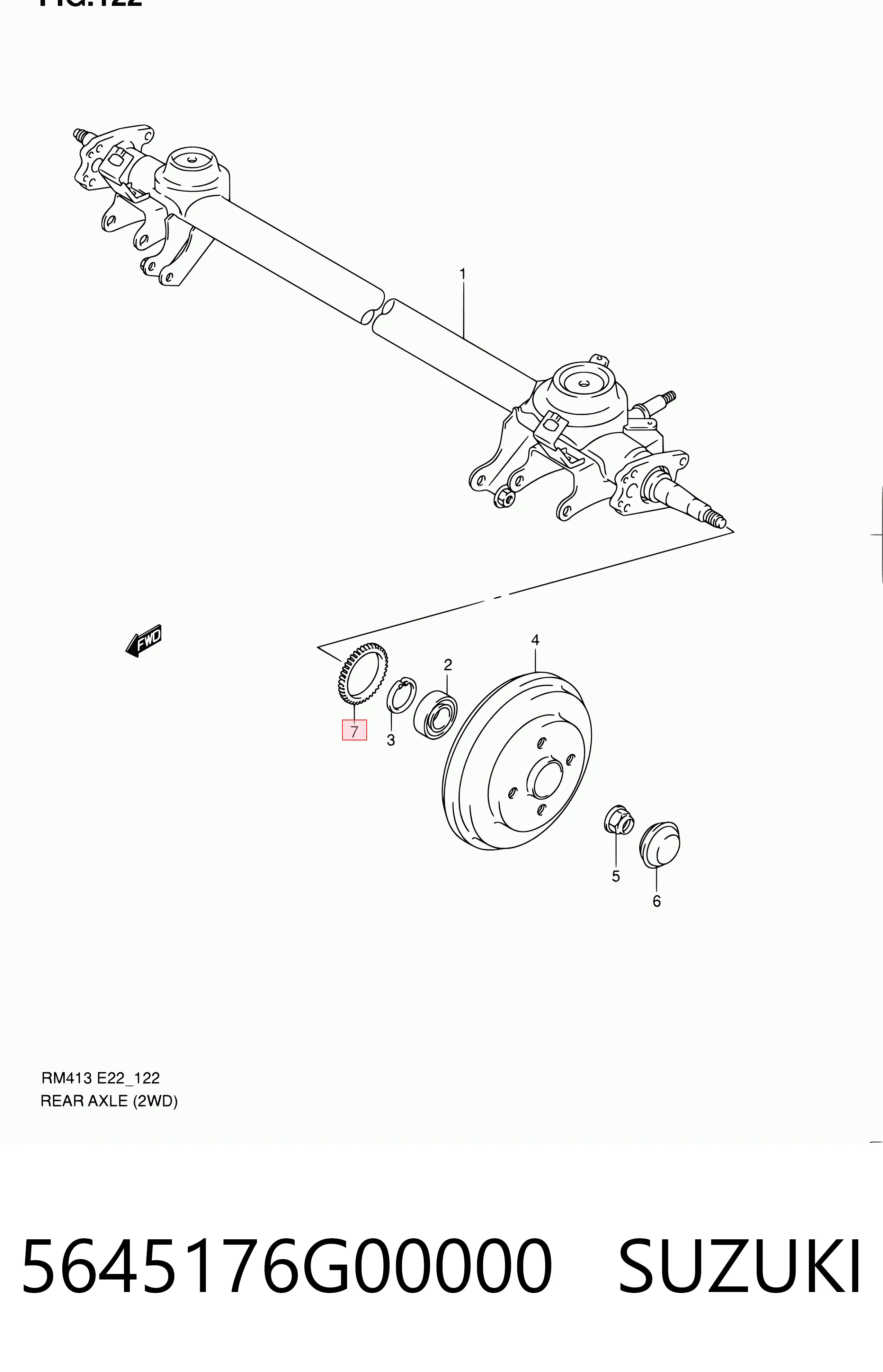 5645176G00 Subaru Кільце АБС (ABS)