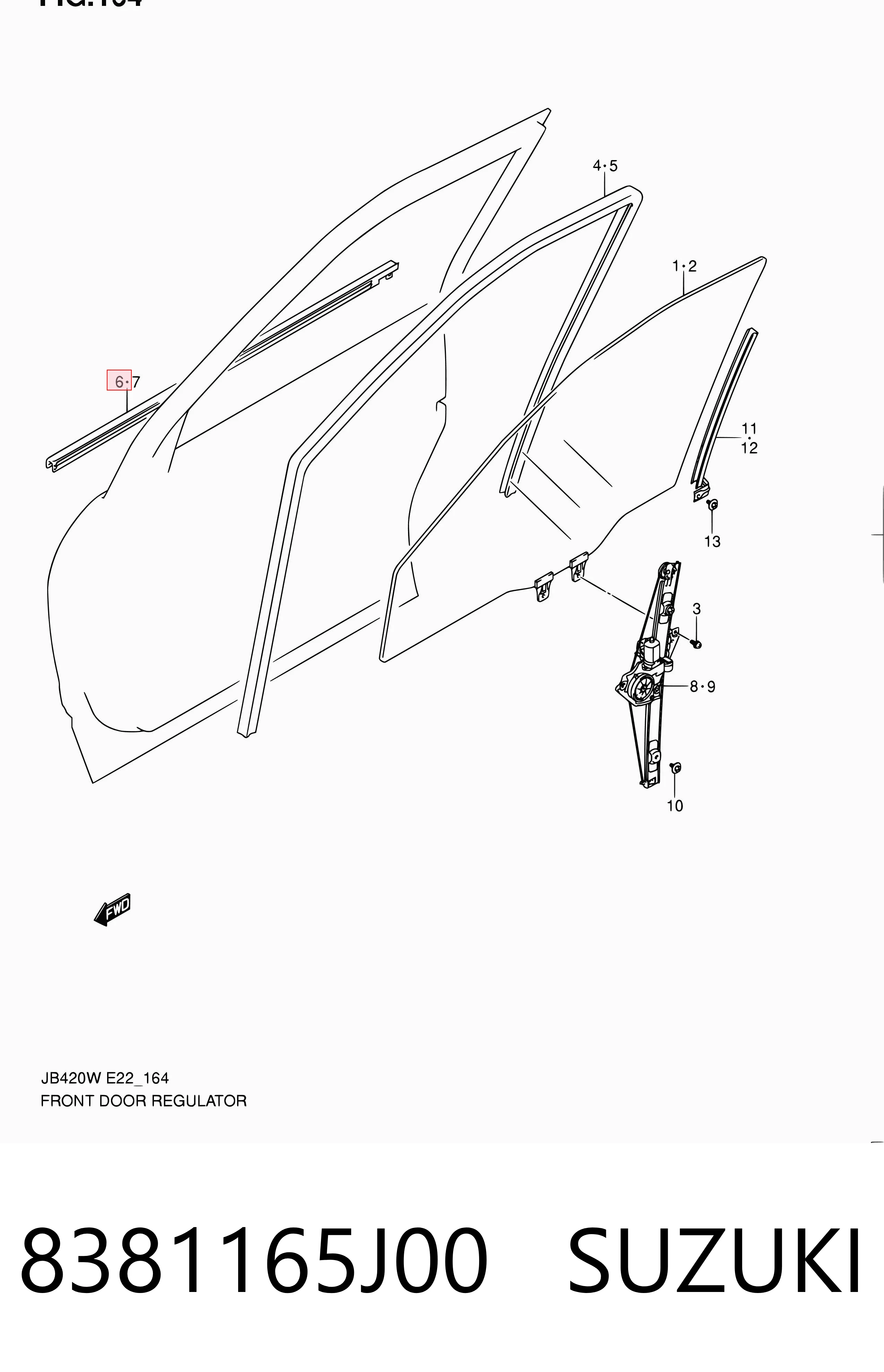 8381165J00 Suzuki 
